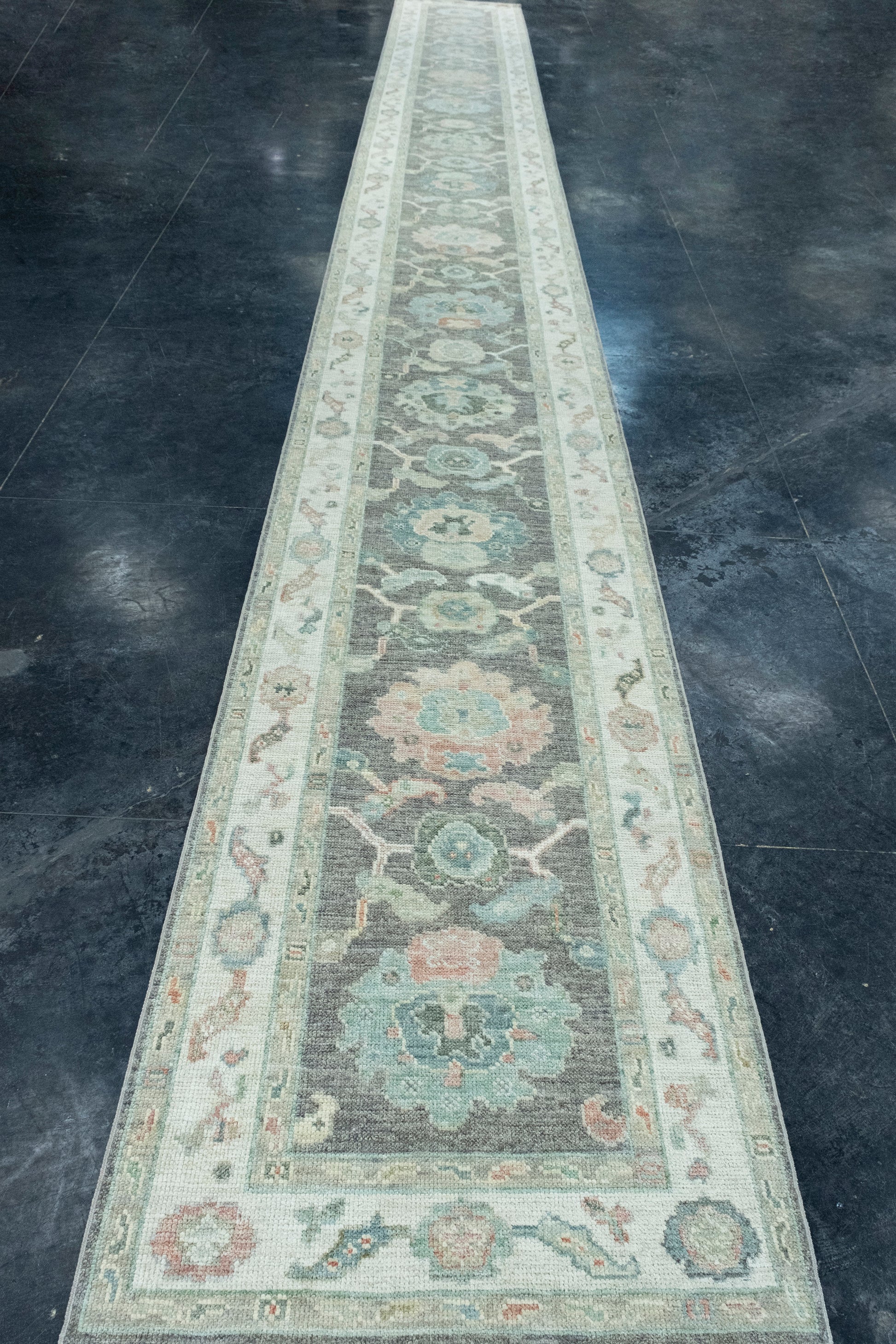 Turkish Oushak Runner Rug 2'10" x 26'6" #17524