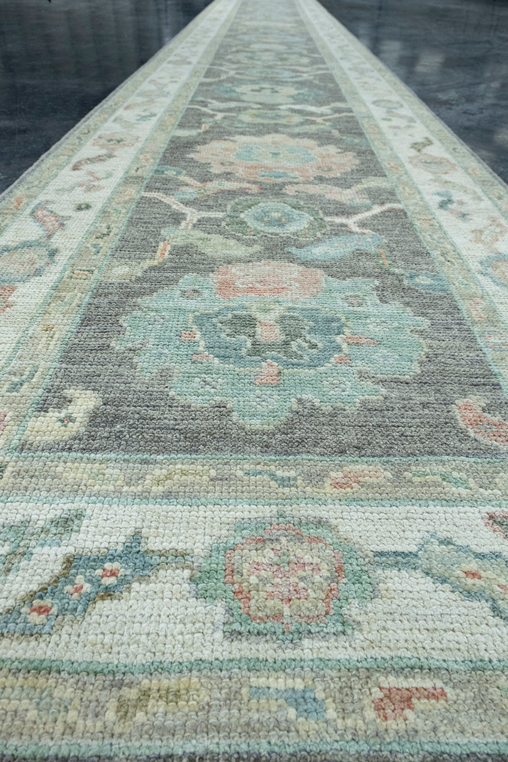 Turkish Oushak Runner Rug 2'10" x 26'6" #17524