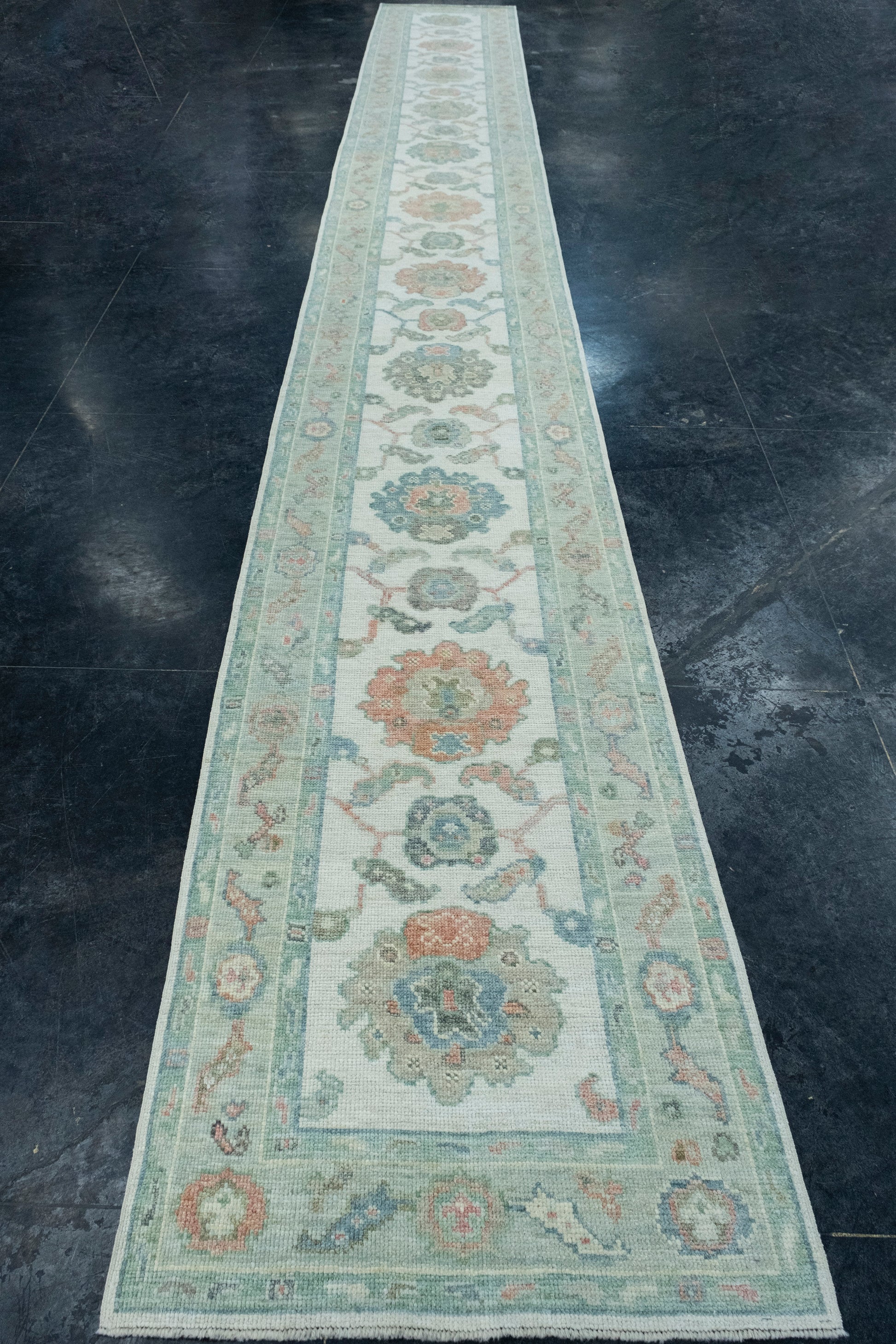 Turkish Oushak Runner Rug 2'9" x 22'4" #17477