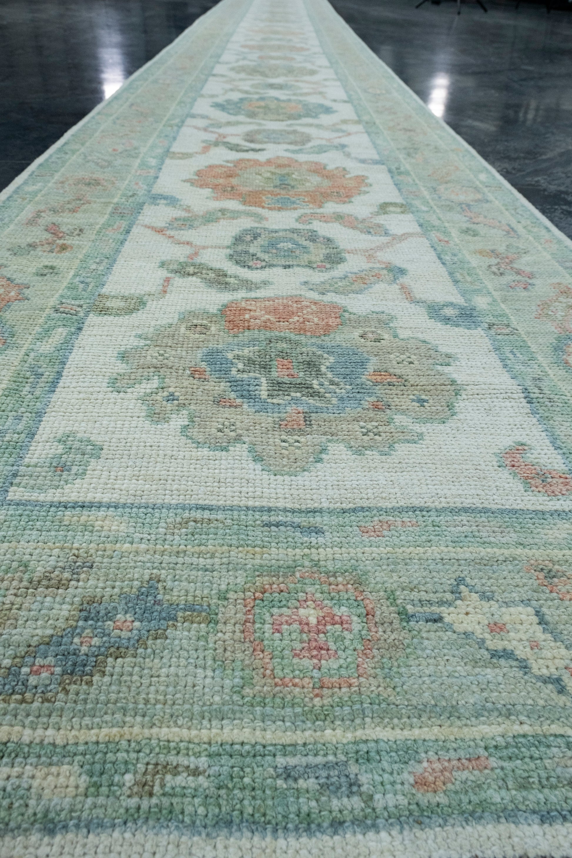 Turkish Oushak Runner Rug 2'9" x 22'4" #17477