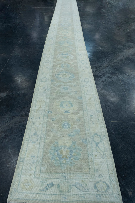 Turkish Oushak Runner Rug 2'9" x 26'5" #17544