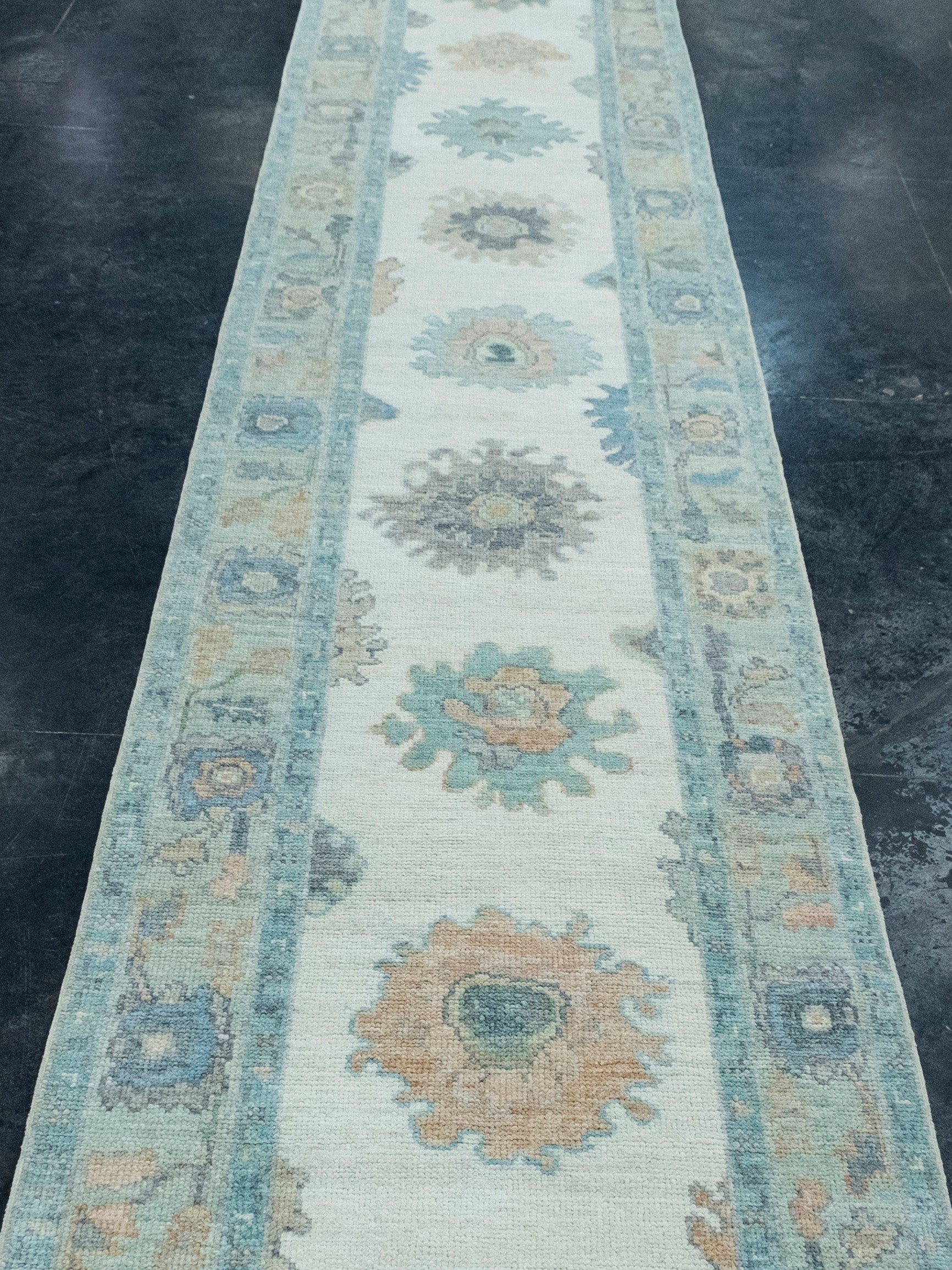 Turkish Oushak Runner Rug 2'9" x 24'4" #17609