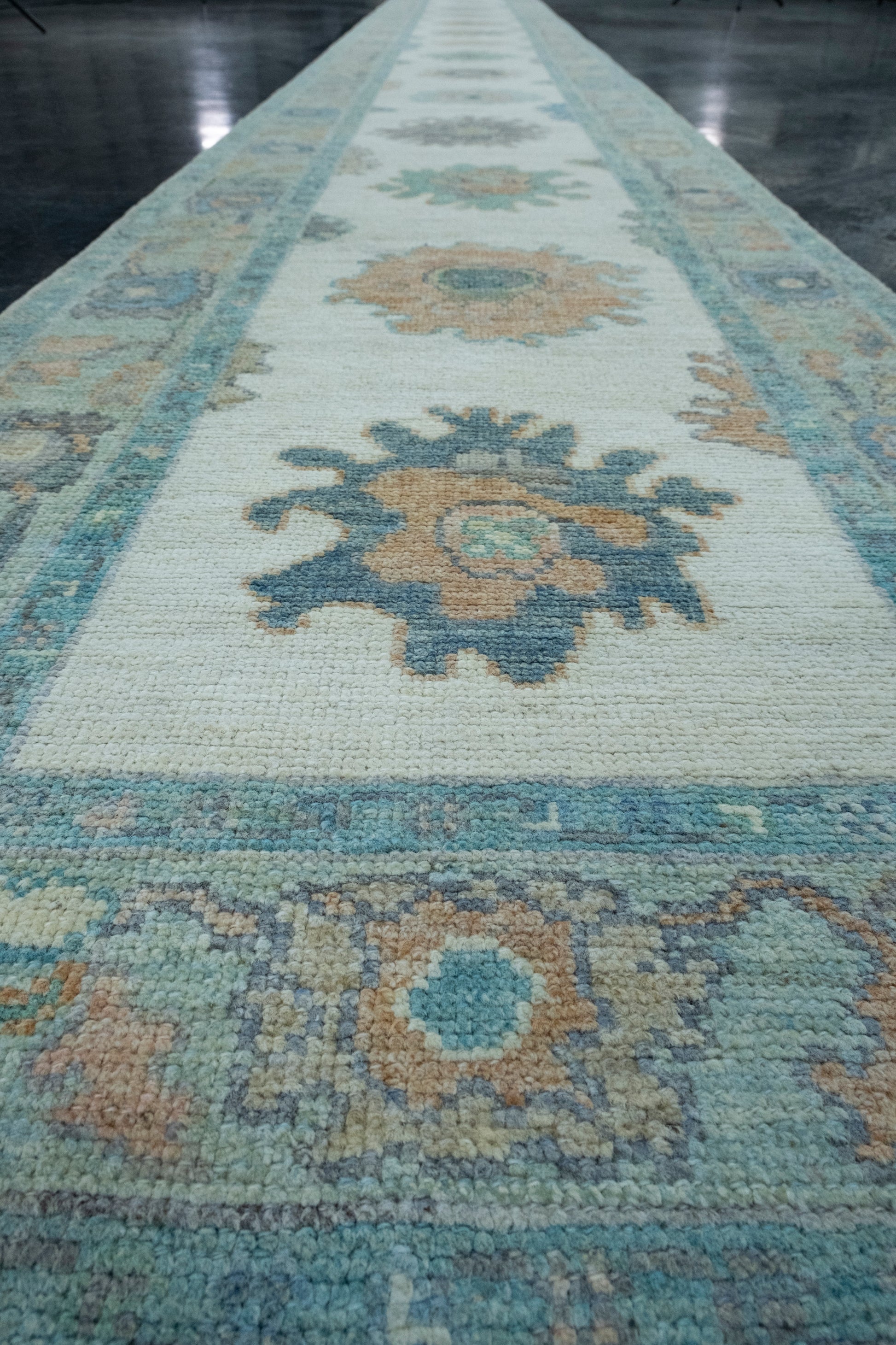 Turkish Oushak Runner Rug 2'9" x 24'4" #17609