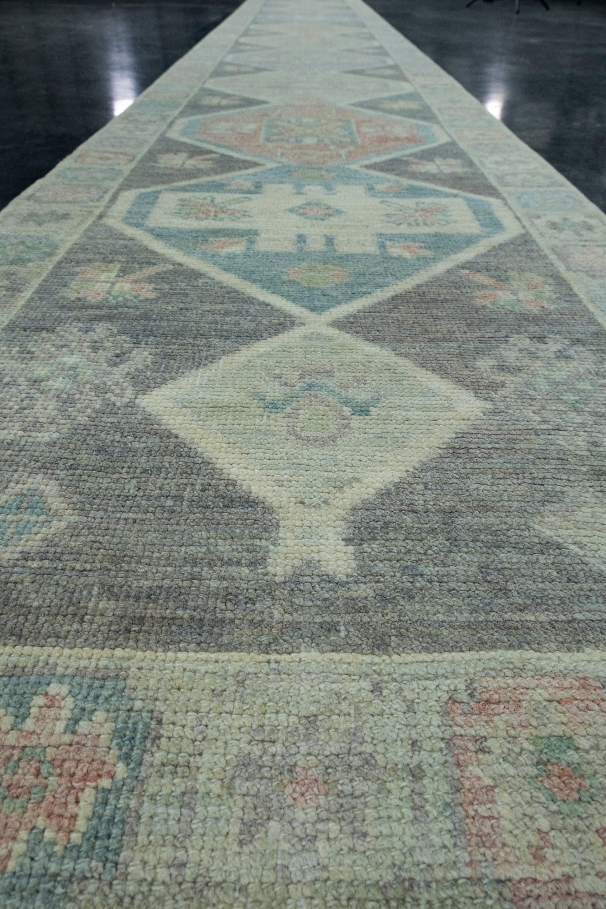Turkish Oushak Runner Rug 2'10" x 20'5" #17223