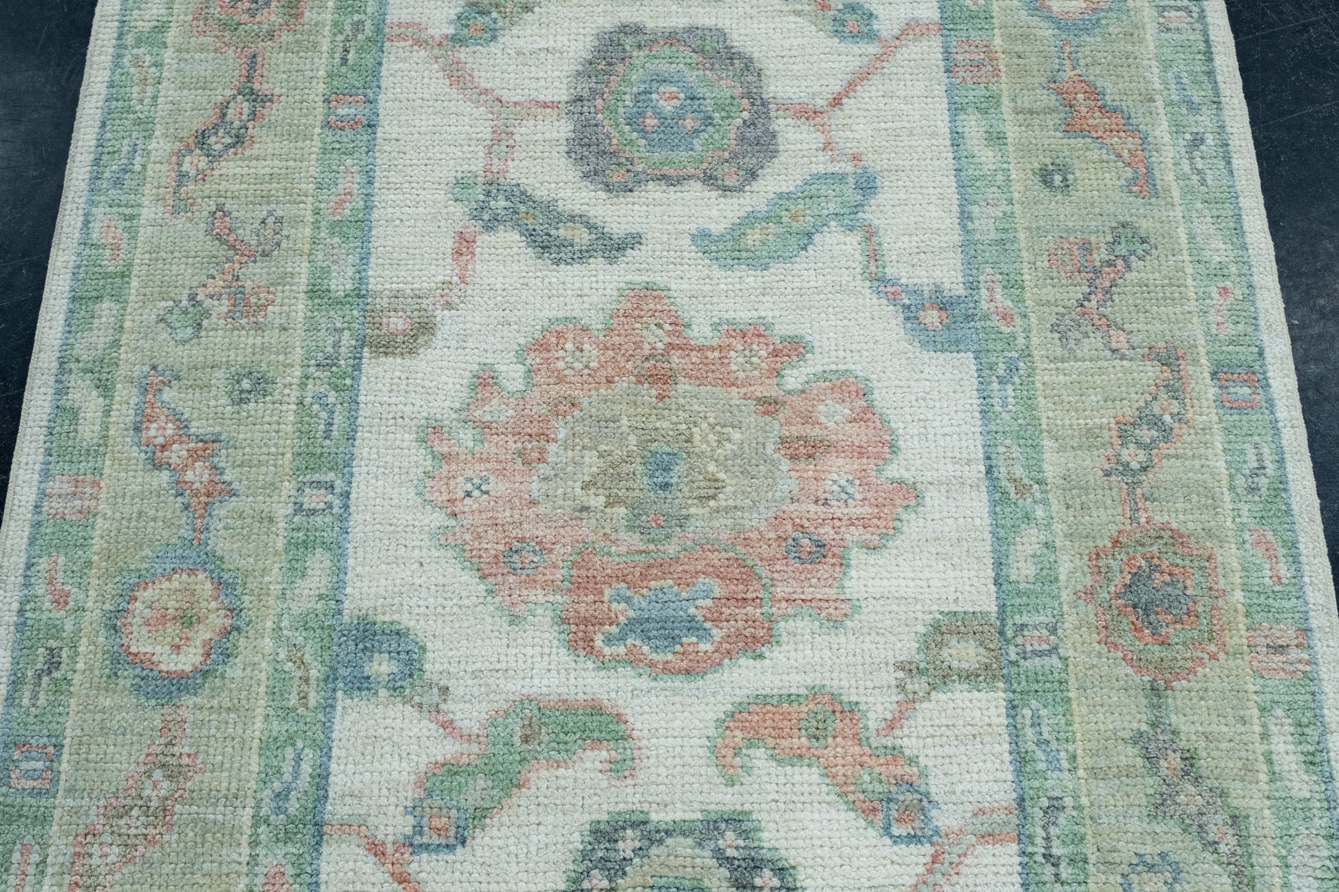 Turkish Oushak Runner Rug 2'10" x 29'5" #17457