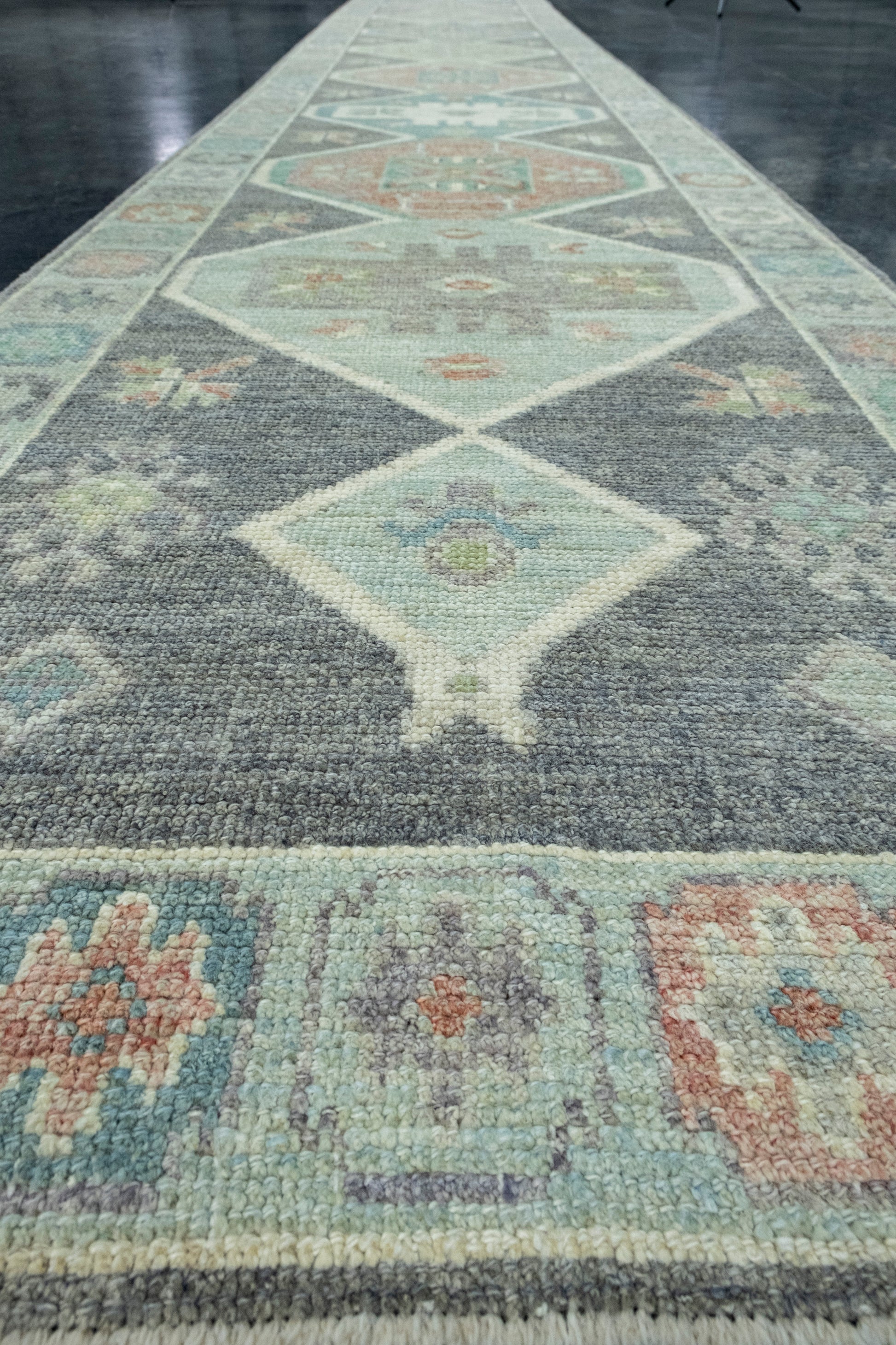 Turkish Oushak Runner Rug 2'11" x 20'3" #17368