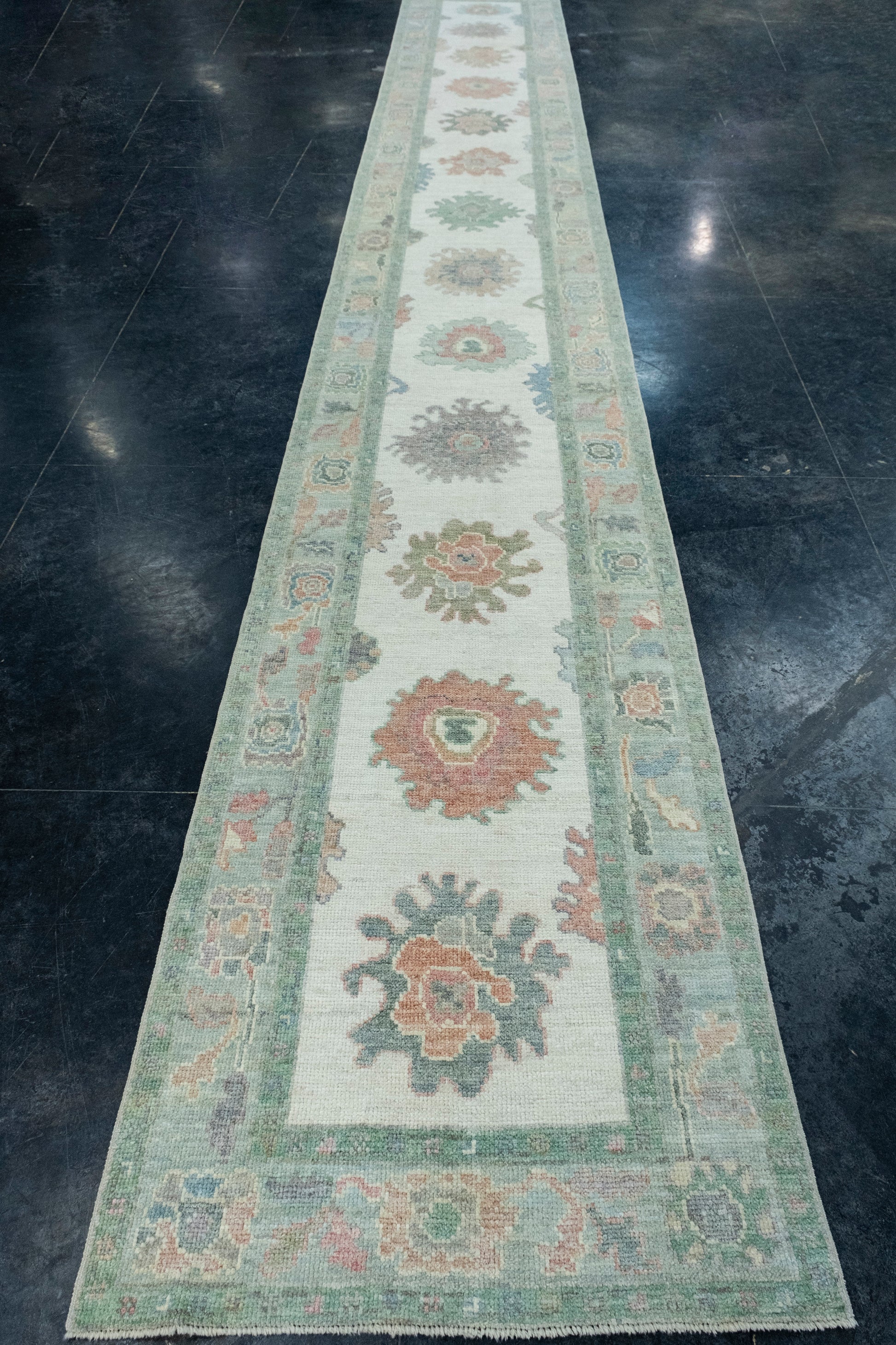 Turkish Oushak Runner Rug 2'10" x 20'6" #17409