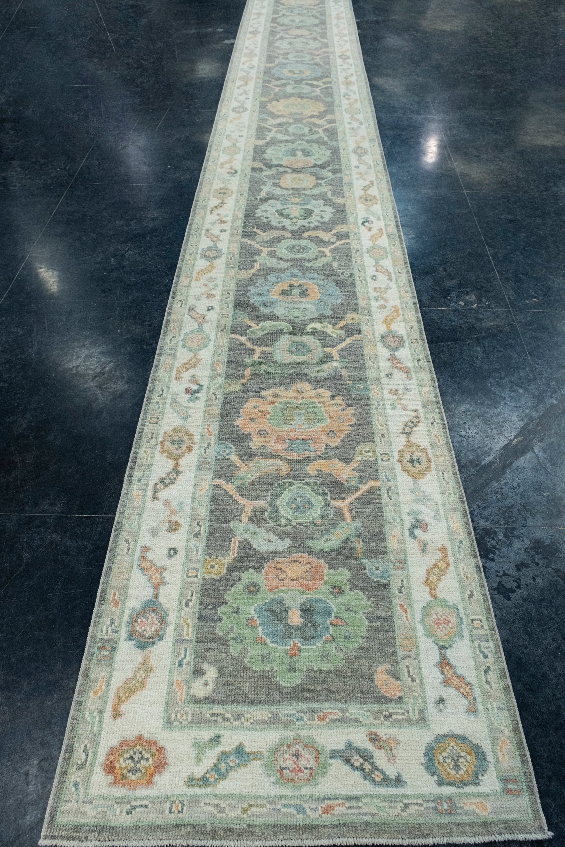 Turkish Oushak Runner Rug 2'11" x 20'9" #17225