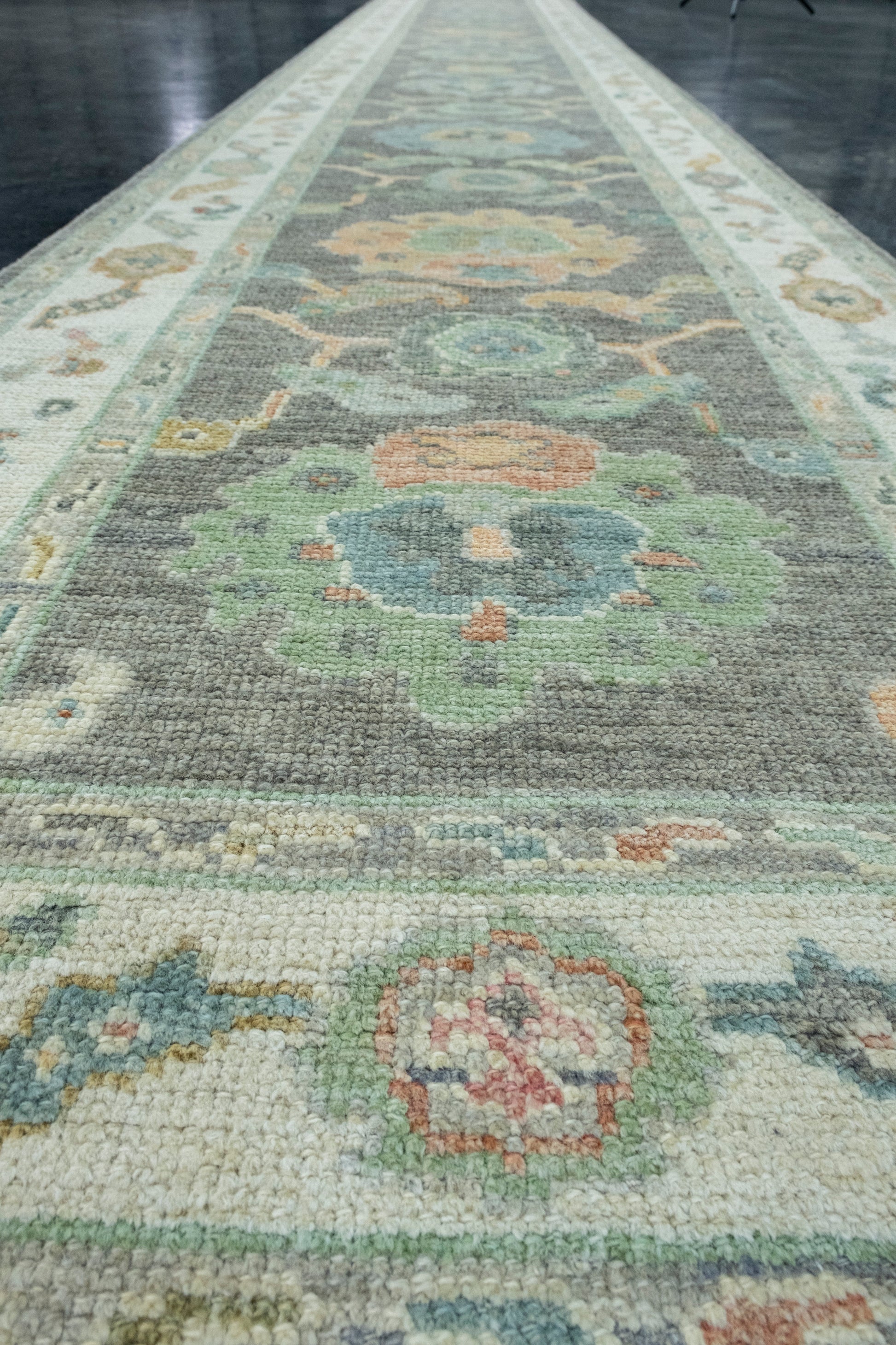 Turkish Oushak Runner Rug 2'11" x 20'9" #17225