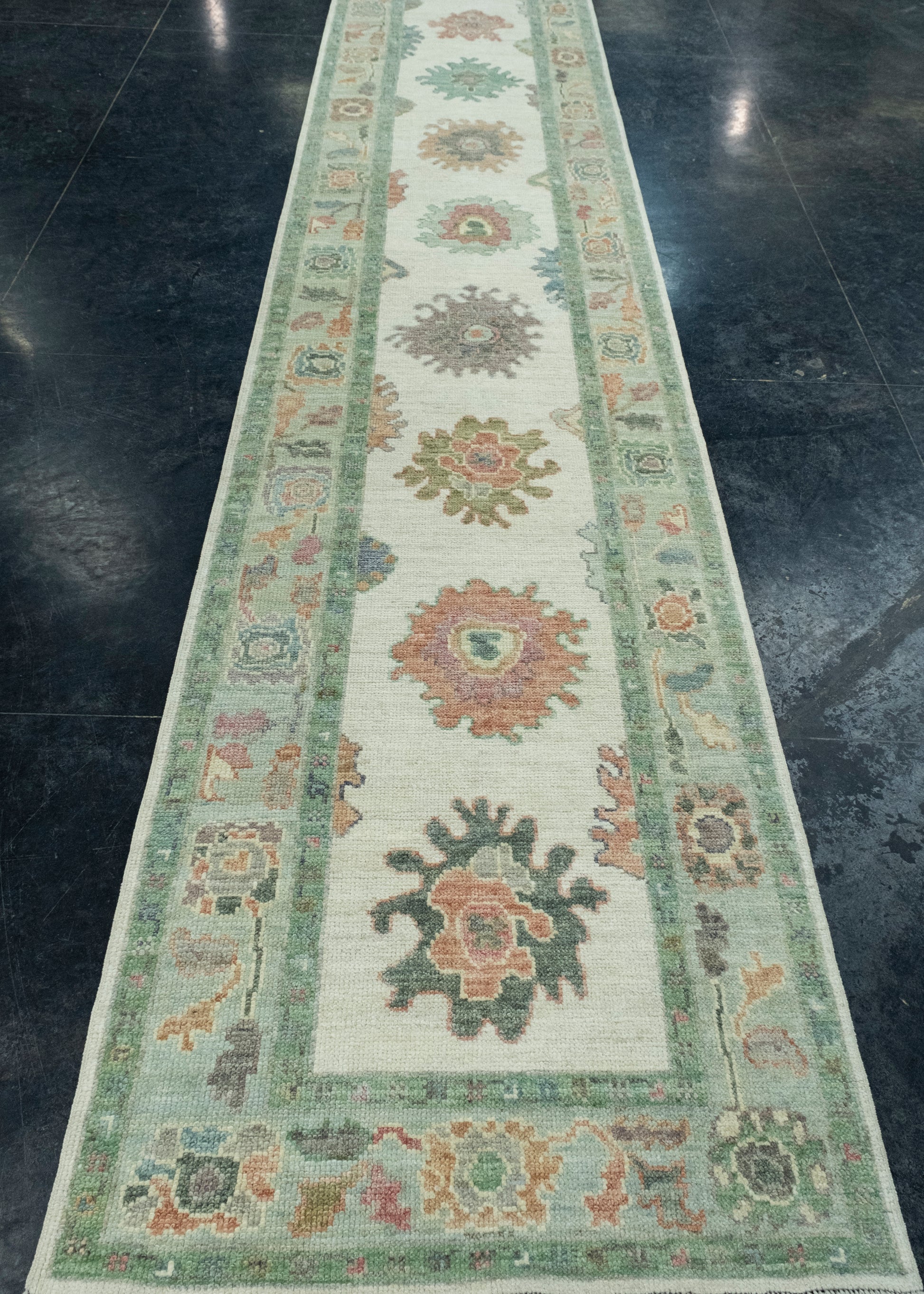 Turkish Oushak Runner Rug 2'11" x 20'8" #17512