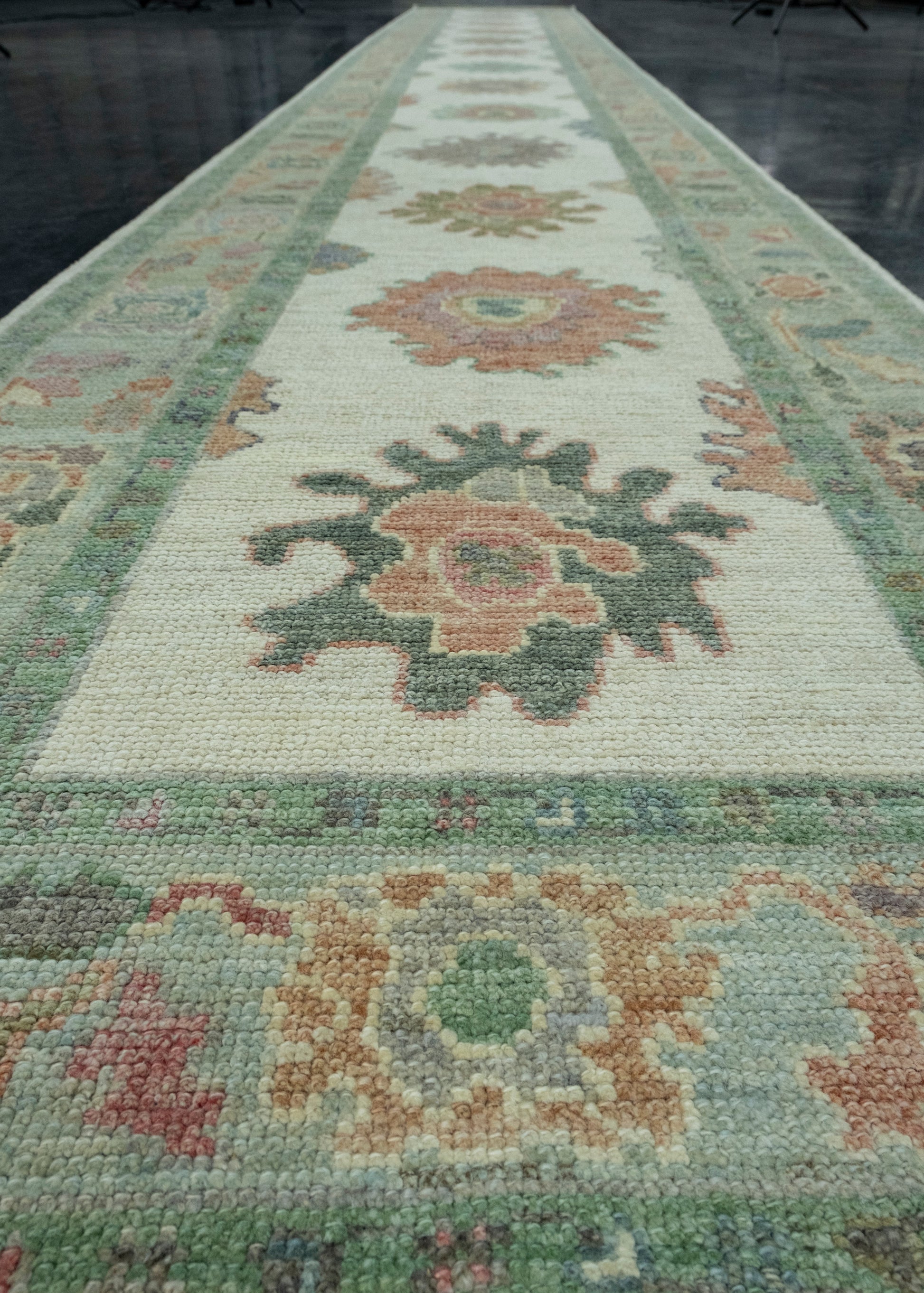 Turkish Oushak Runner Rug 2'11" x 20'8" #17512