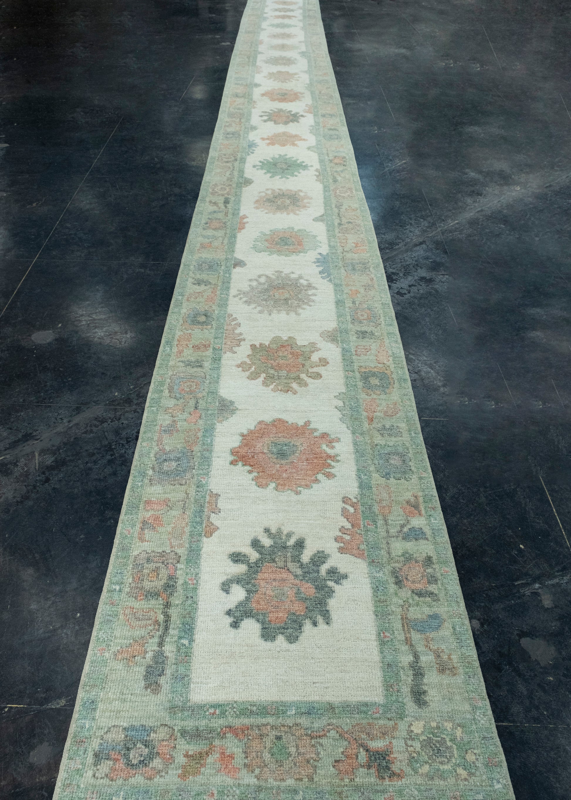 Turkish Oushak Runner Rug 2'11" x 28'9" #17459