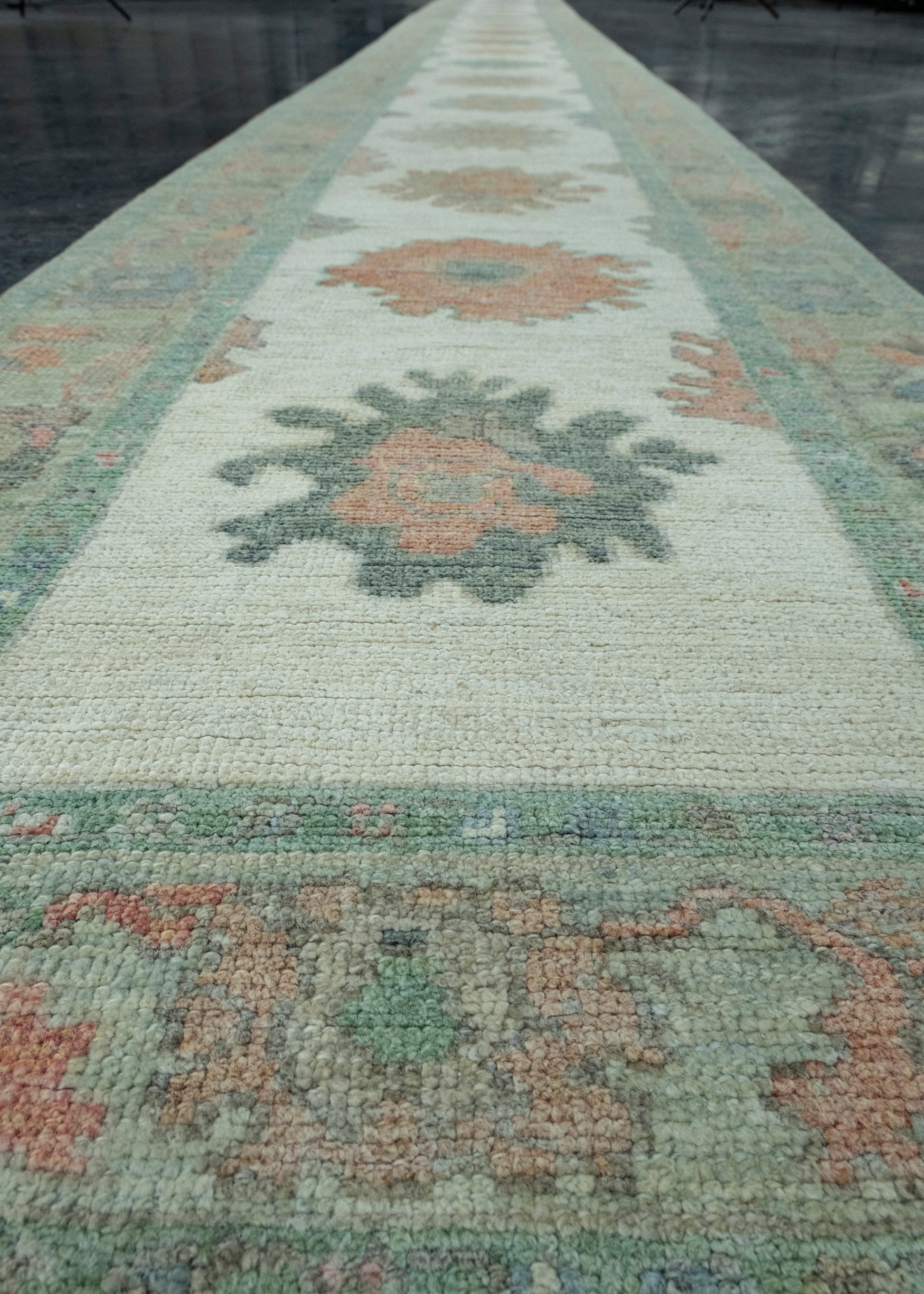 Turkish Oushak Runner Rug 2'11" x 28'9" #17459