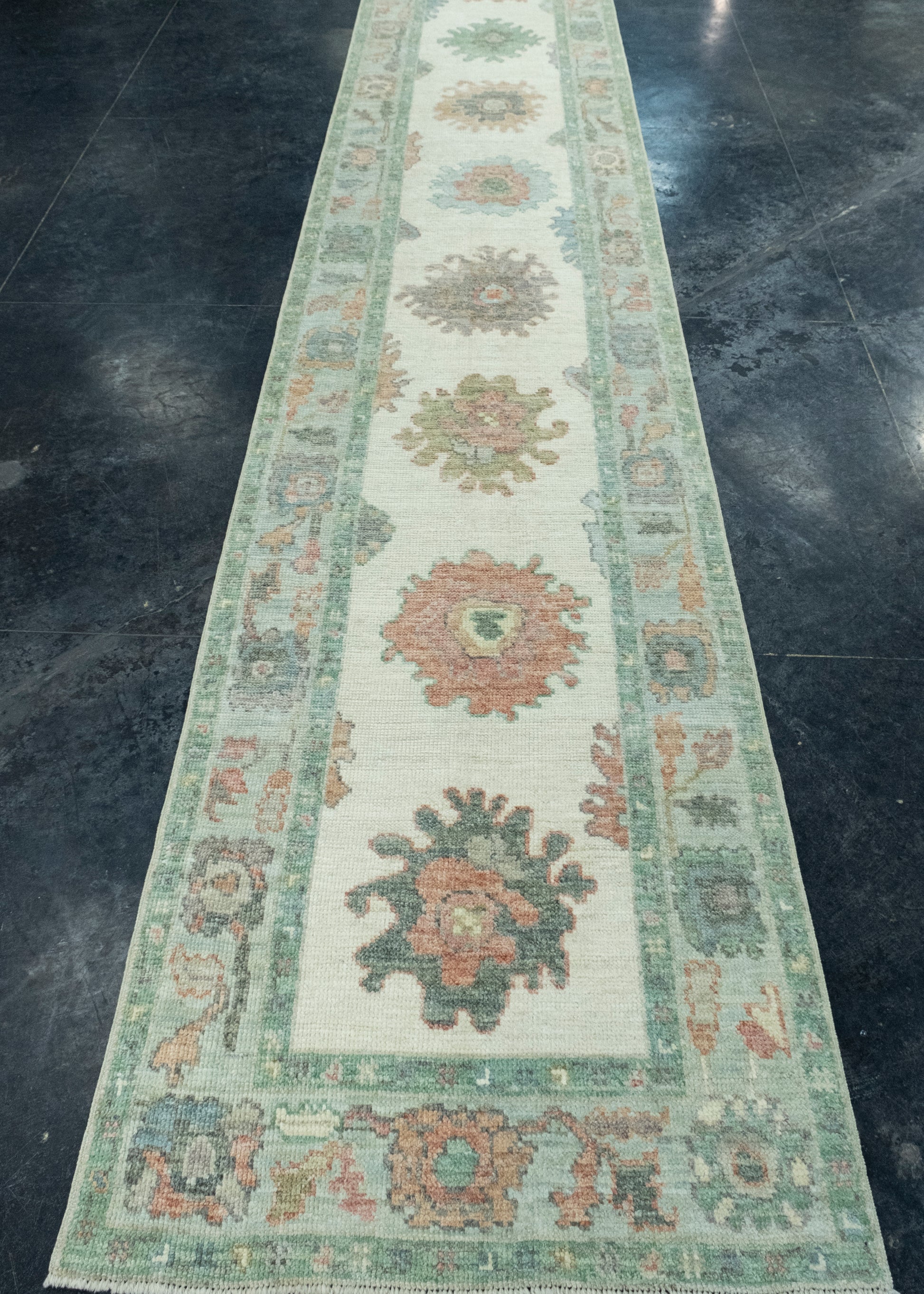 Turkish Oushak Runner Rug 2'9" x 26'8" #17530