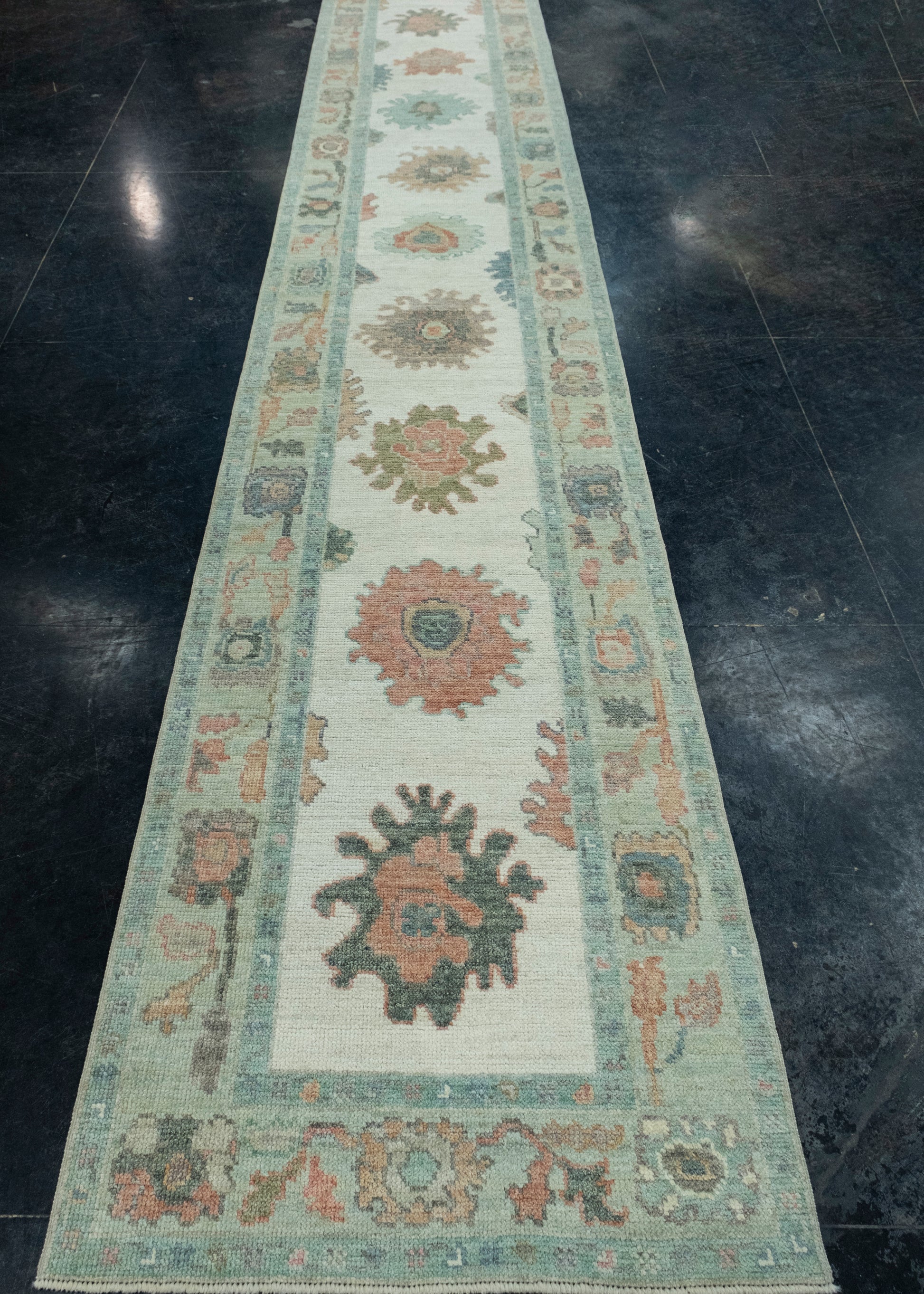 Turkish Oushak Runner Rug 2'10" x 16'6" #17460