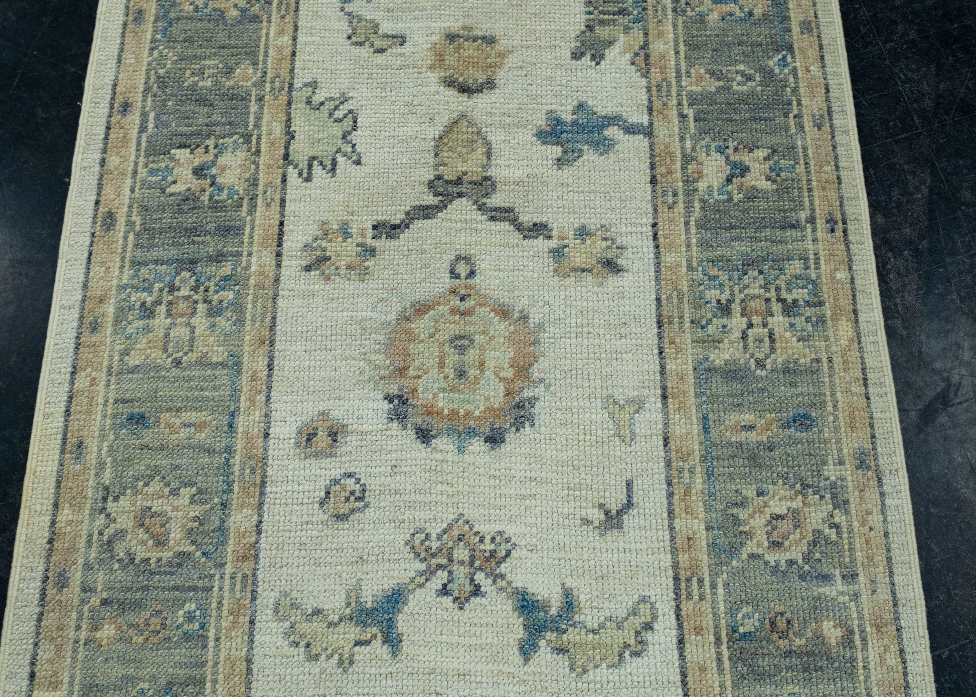 Turkish Oushak Runner Rug 2'9" x 16'3" #17722