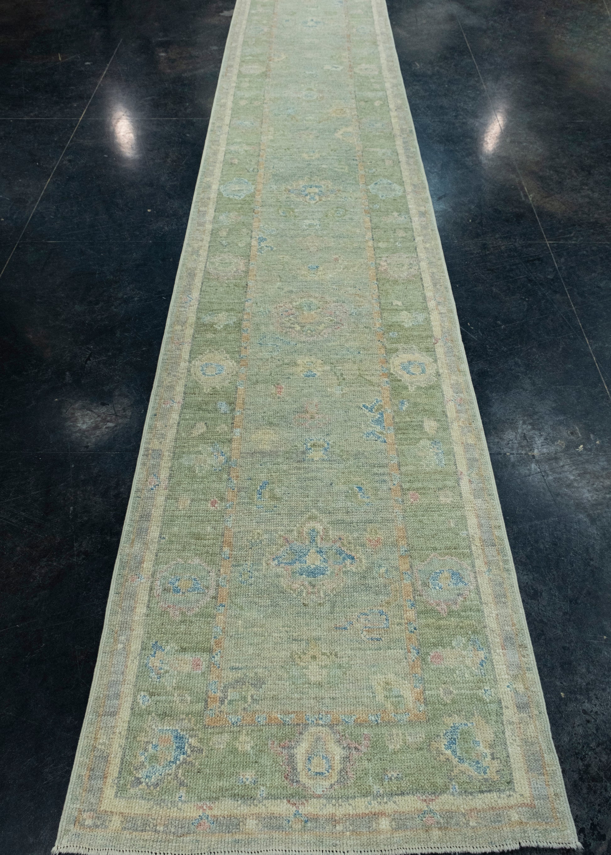 Turkish Oushak Runner Rug 2'11" x 16' #17941