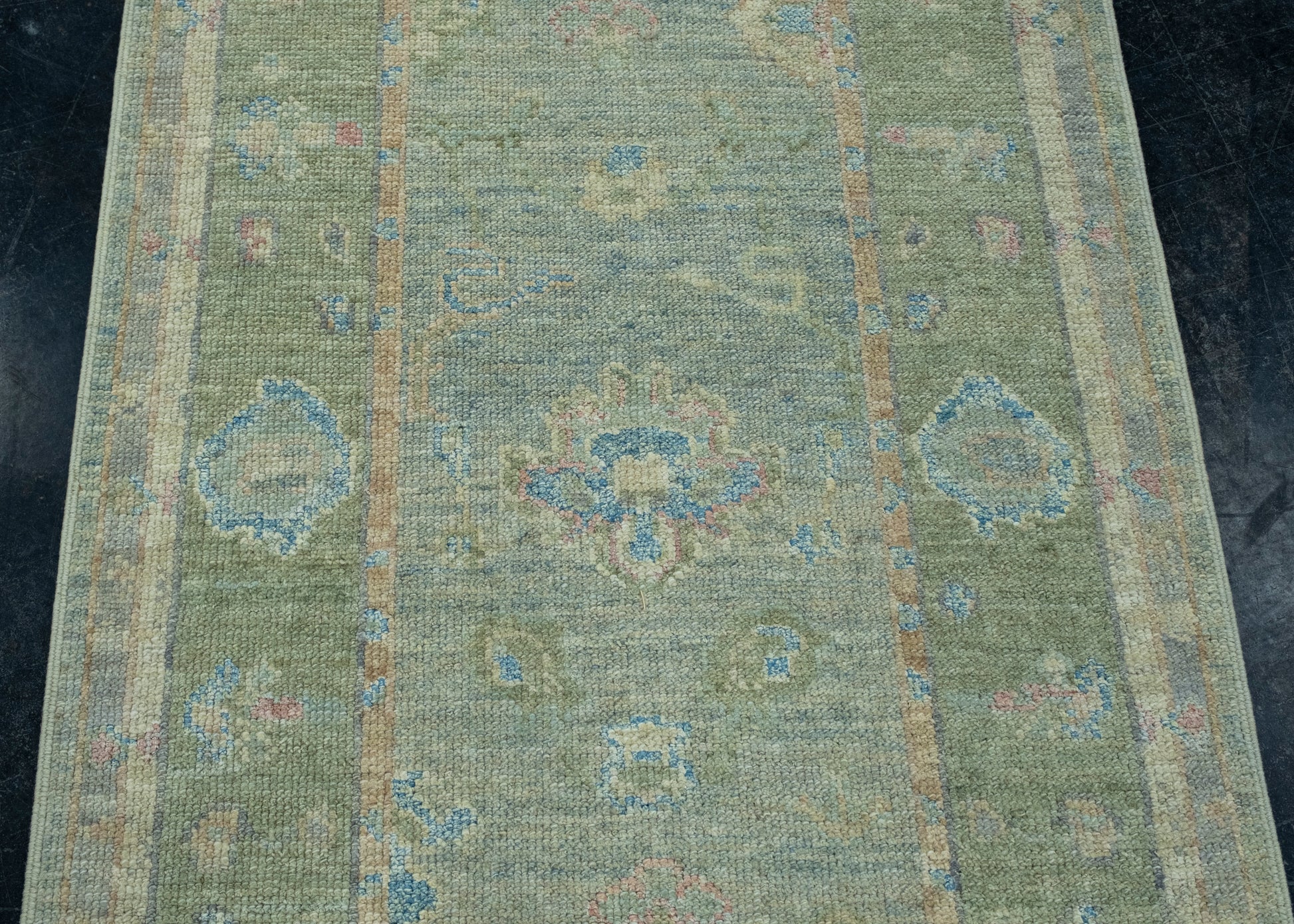 Turkish Oushak Runner Rug 2'11" x 16' #17941
