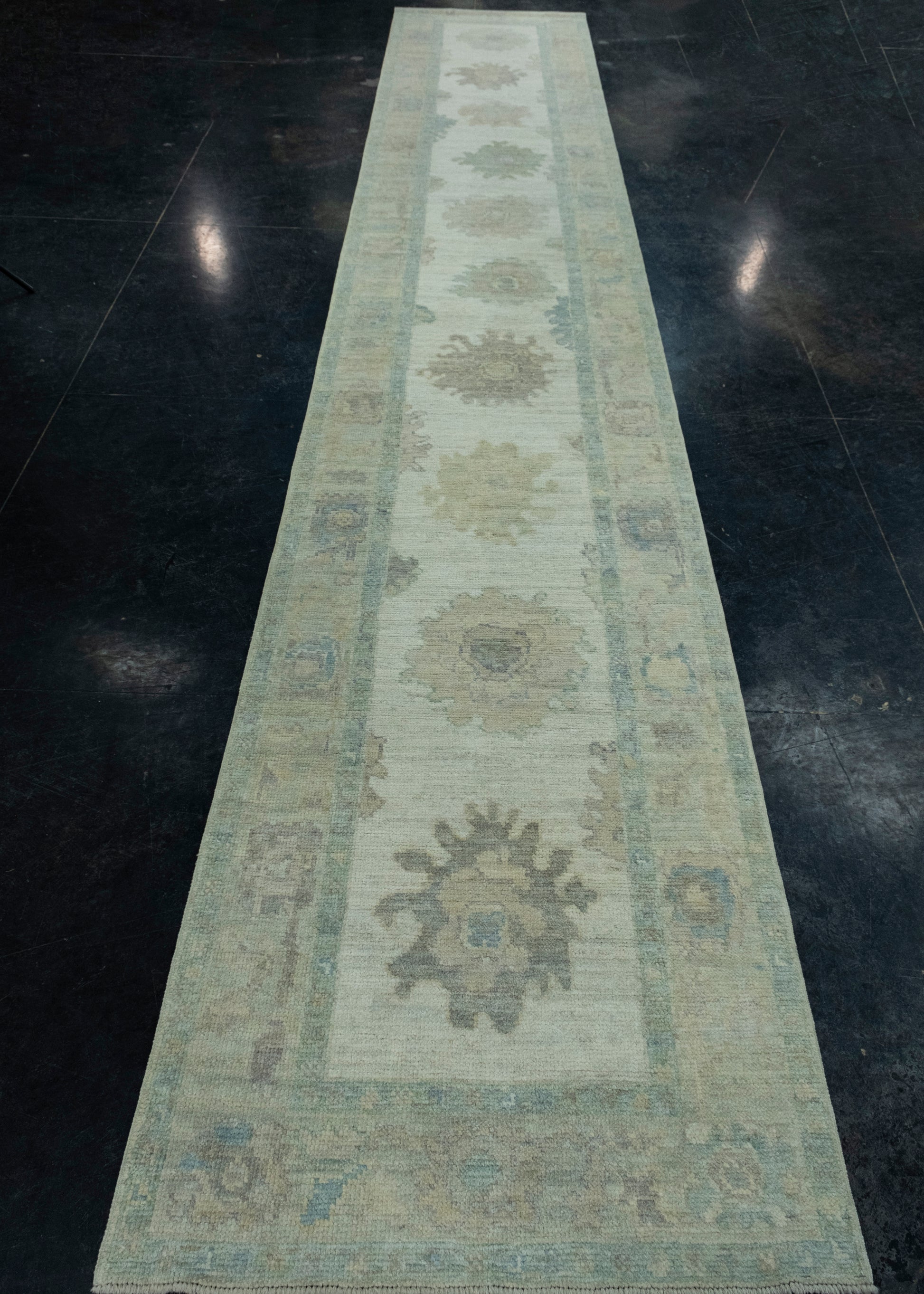 Turkish Oushak Runner Rug 2'10" x 16'6" #17301