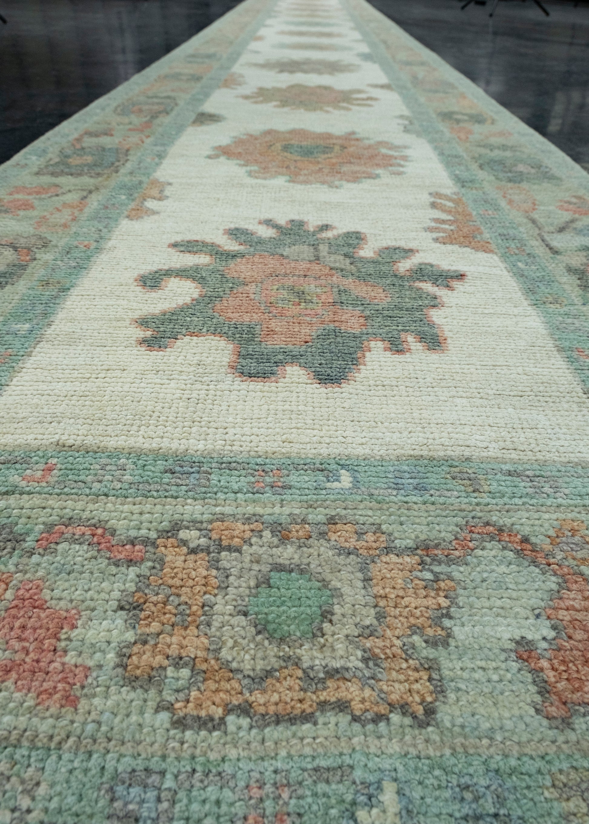 Turkish Oushak Runner Rug 2'10" x 18'9" #17360