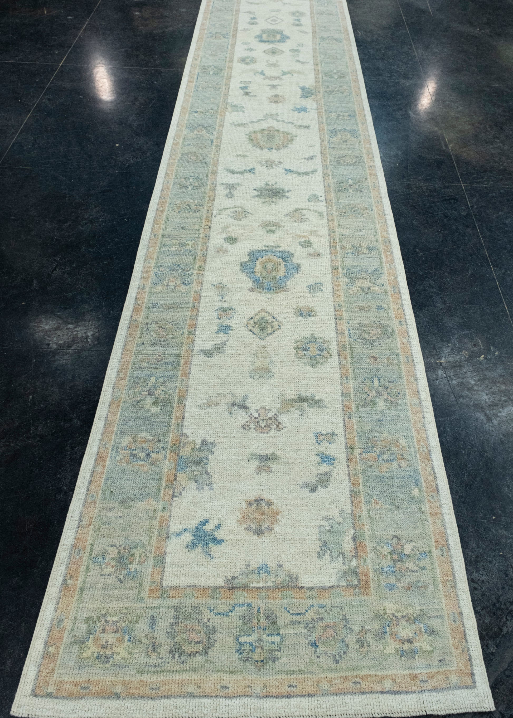 Turkish Oushak Runner Rug 2'11" x 16'1" #17910