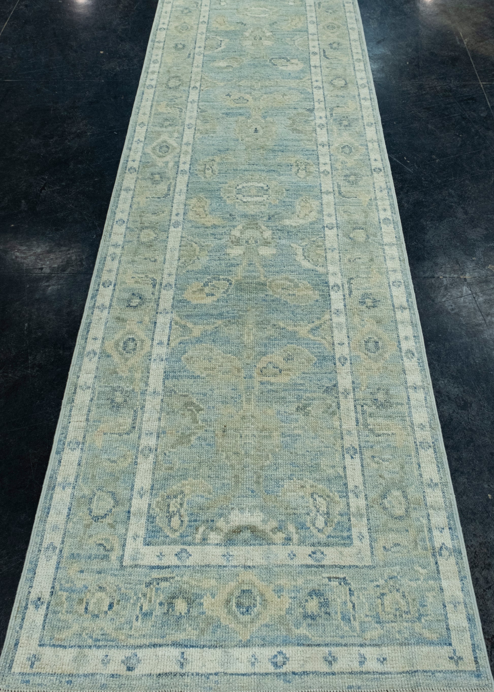 Turkish Oushak Runner Rug 2'9" x 16'3" #17818