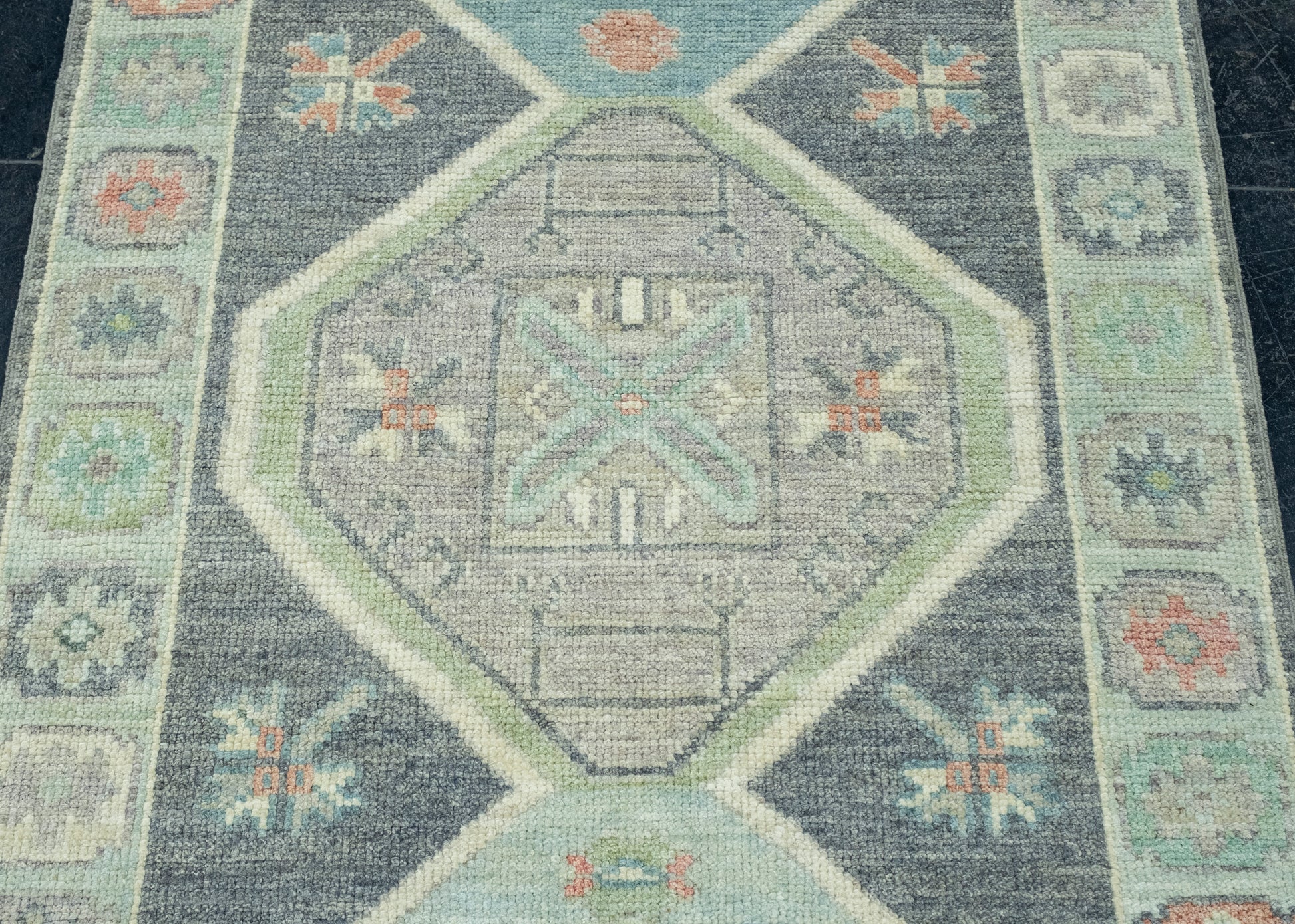 Turkish Oushak Runner Rug 3' x 16'5" #17241