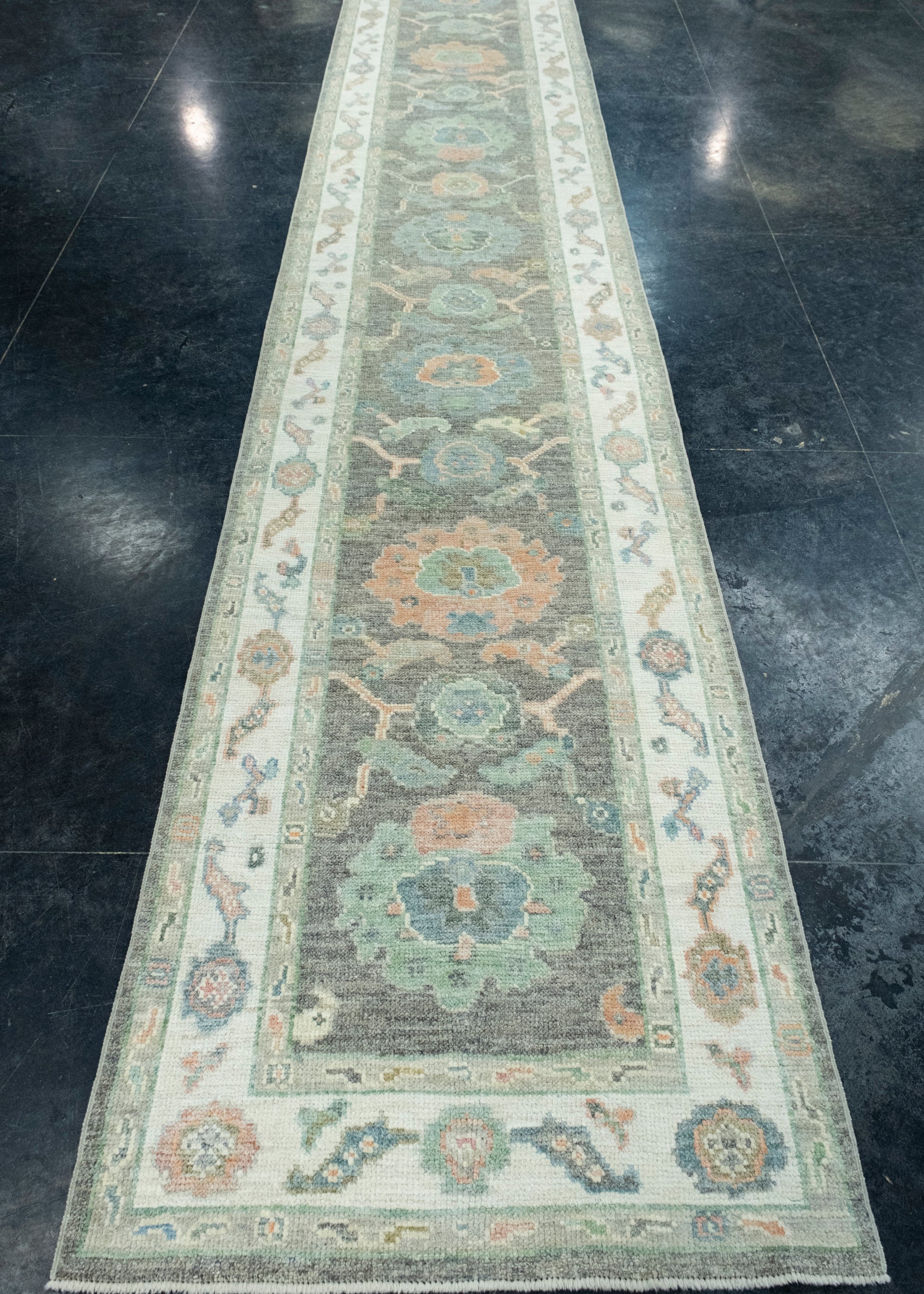 Turkish Oushak Runner Rug 2'11" x 19' #17555