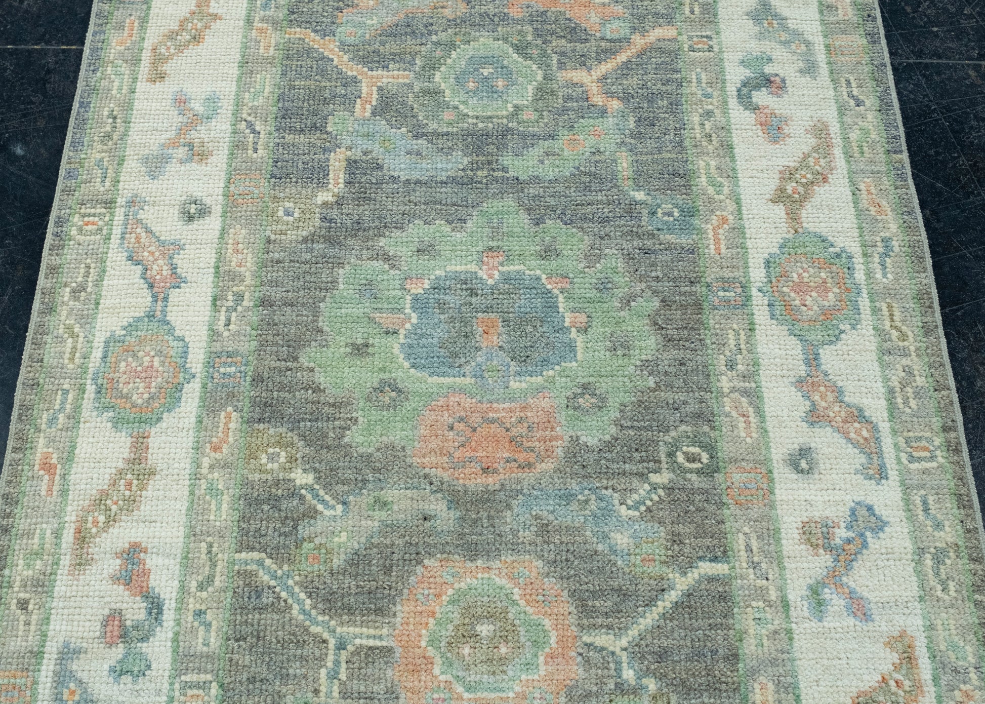 Turkish Oushak Runner Rug 2'11" x 19' #17555