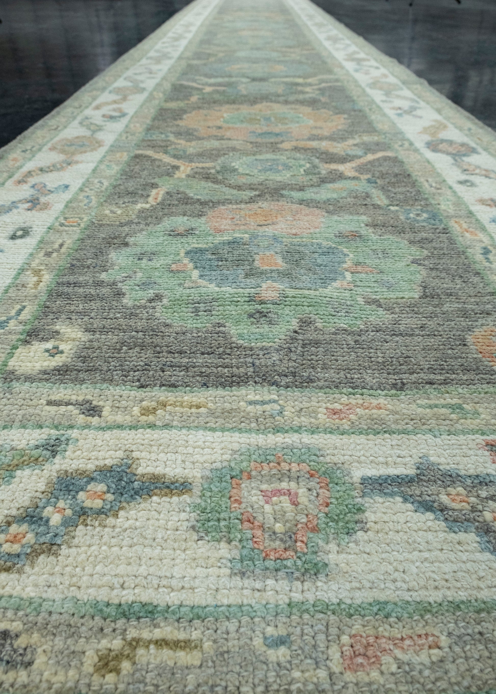 Turkish Oushak Runner Rug 2'11" x 19' #17555