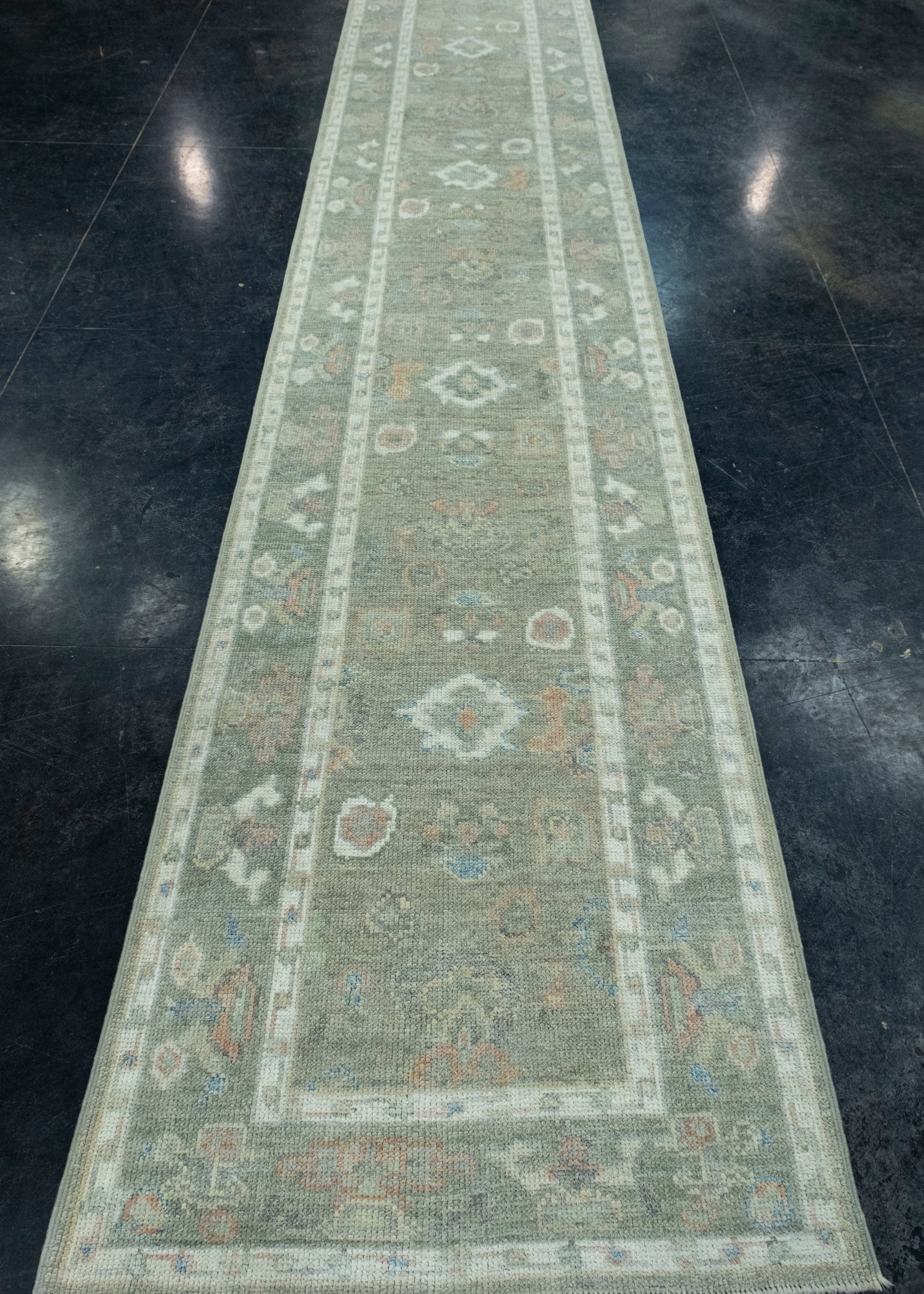 Turkish Oushak Runner Rug 2'11" x 16'1" #17847