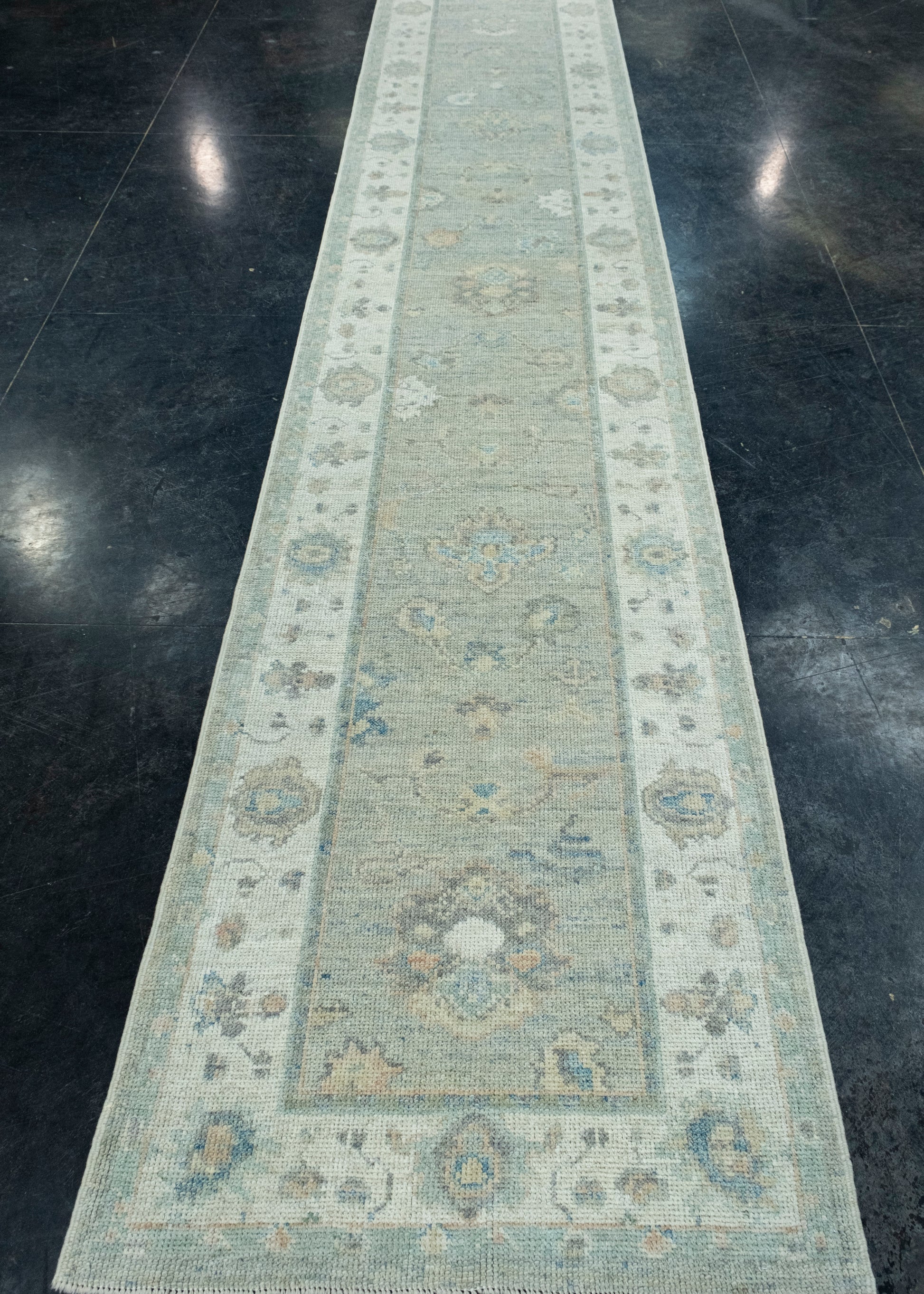 Turkish Oushak Runner Rug 2'10" x 15'11" #17913