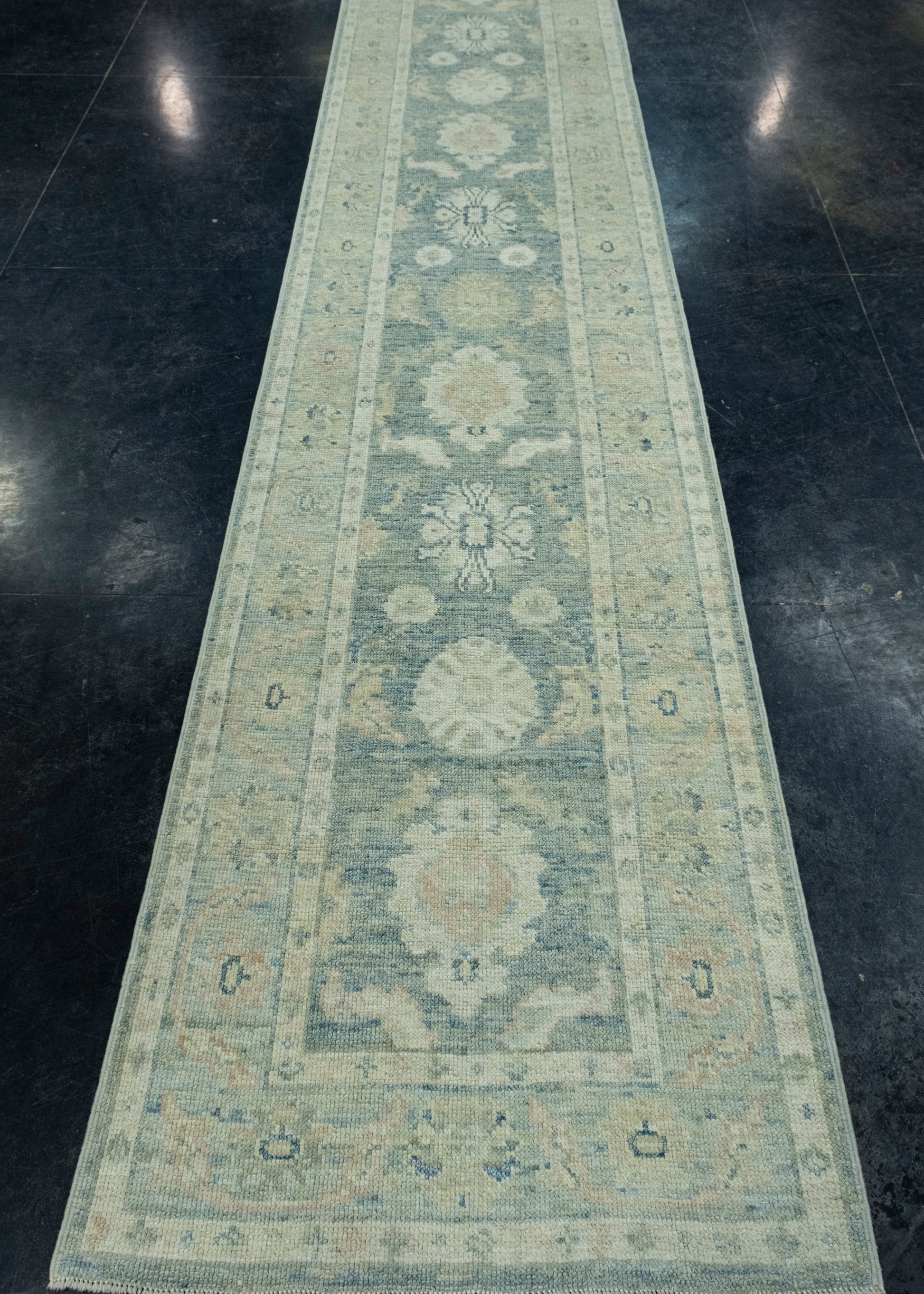 Turkish Oushak Runner Rug 2'10" x 16'3" #17841