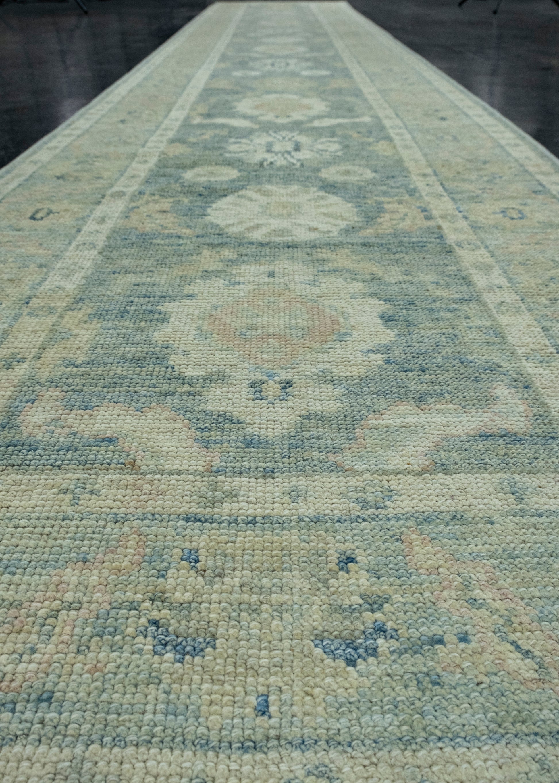 Turkish Oushak Runner Rug 2'10" x 16'3" #17841