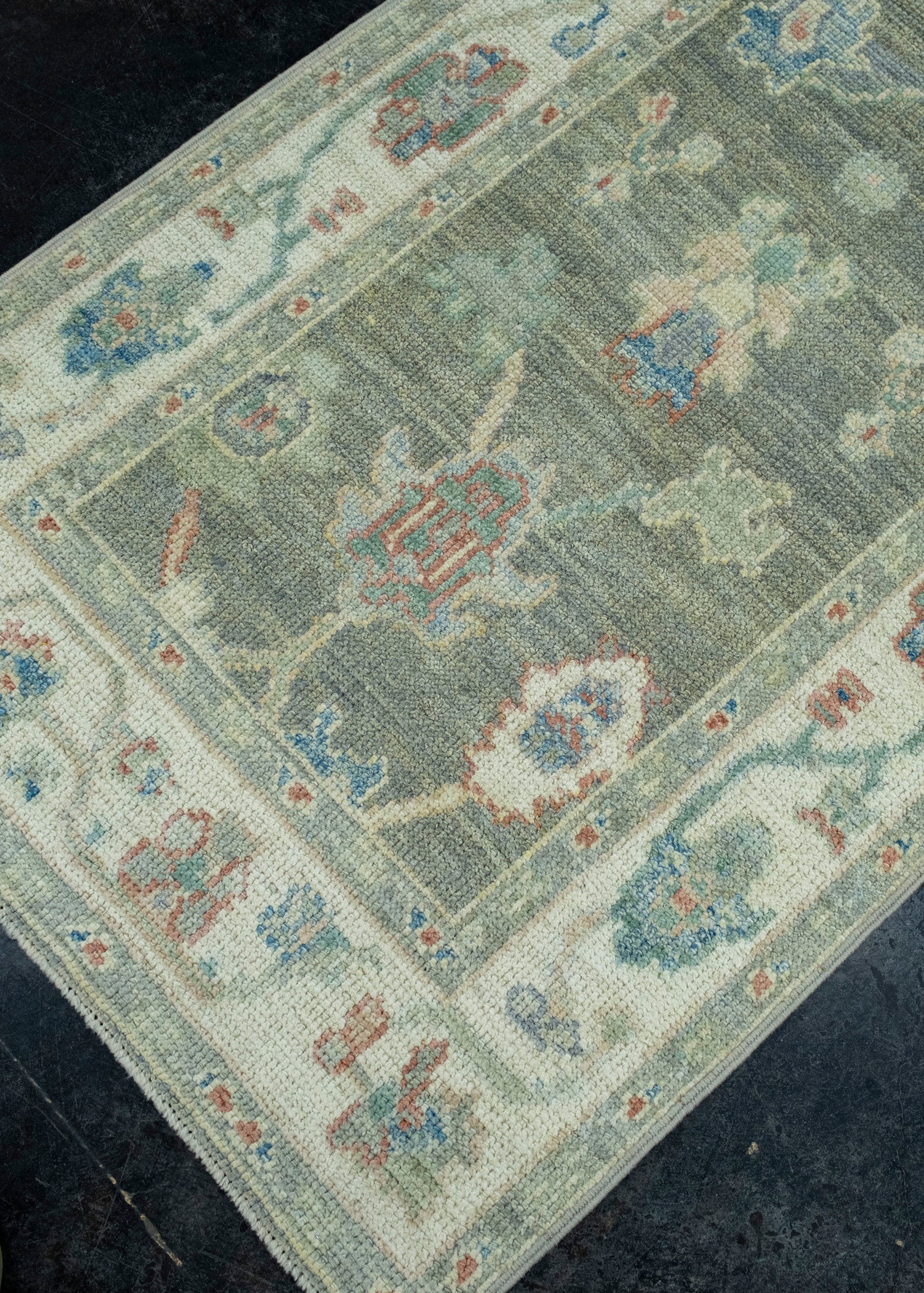 Turkish Oushak Runner Rug 2'9" x 15'10" #17846