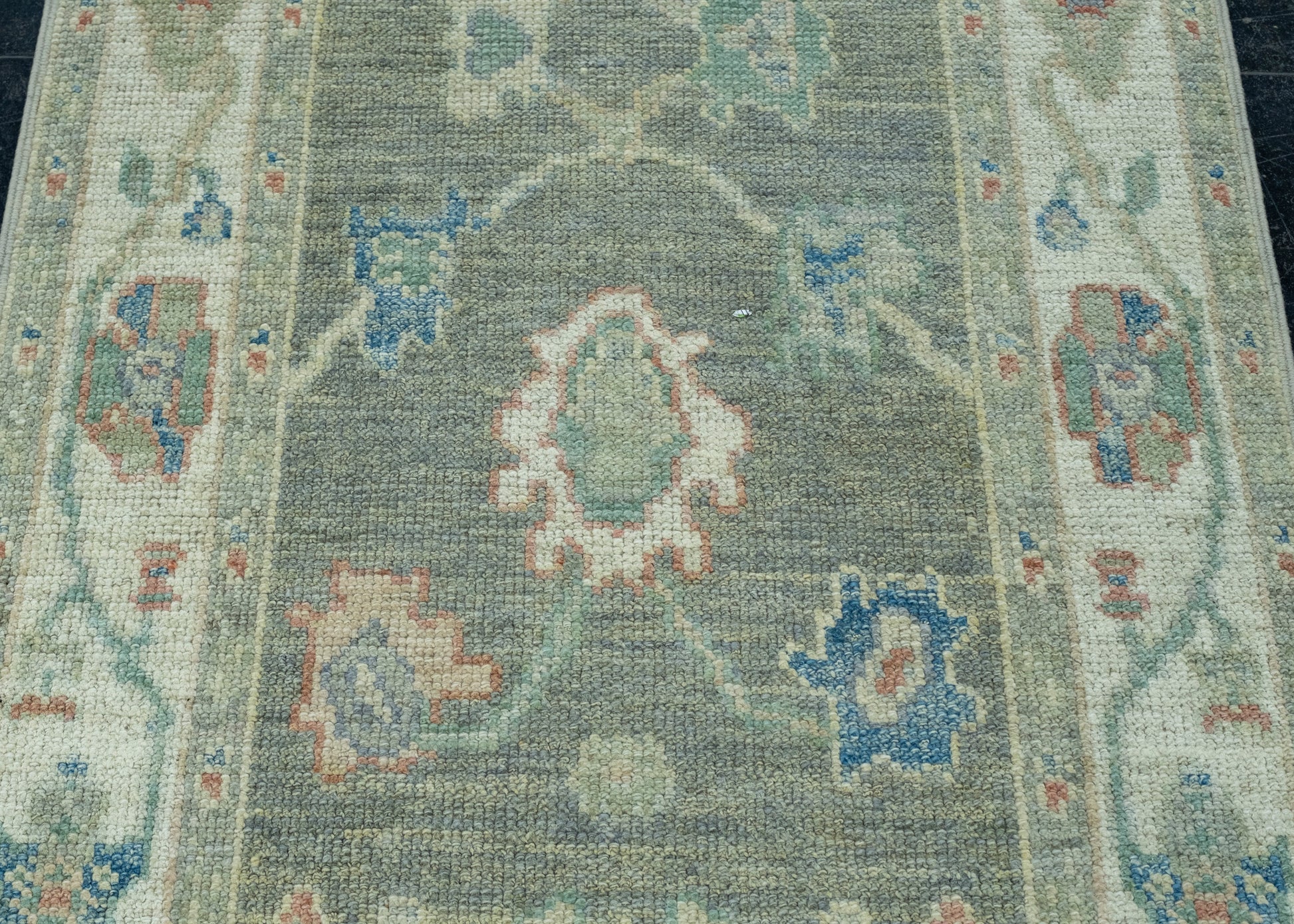 Turkish Oushak Runner Rug 2'9" x 15'10" #17846