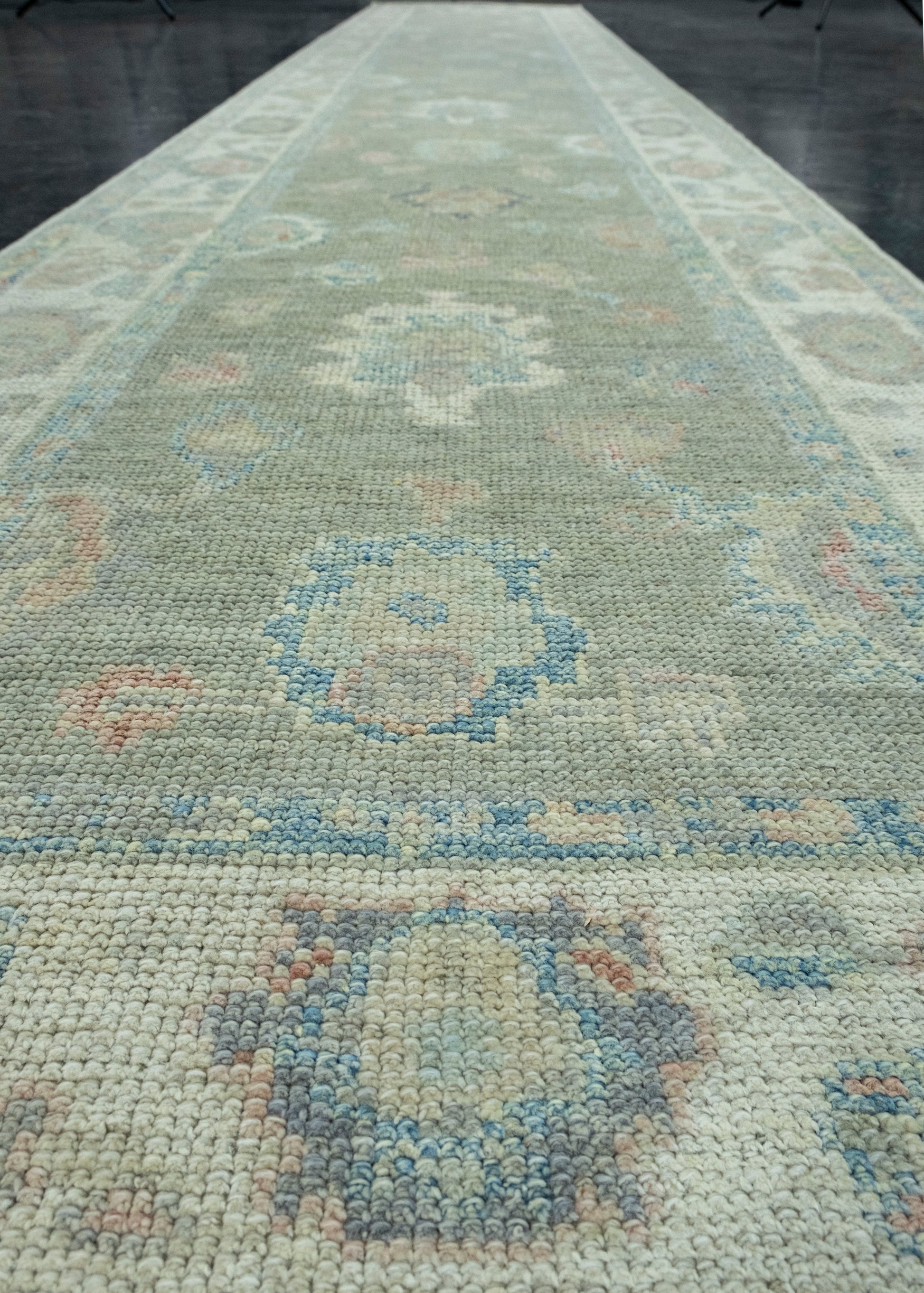 Turkish Oushak Runner Rug 2'10" x 15'11" #17901