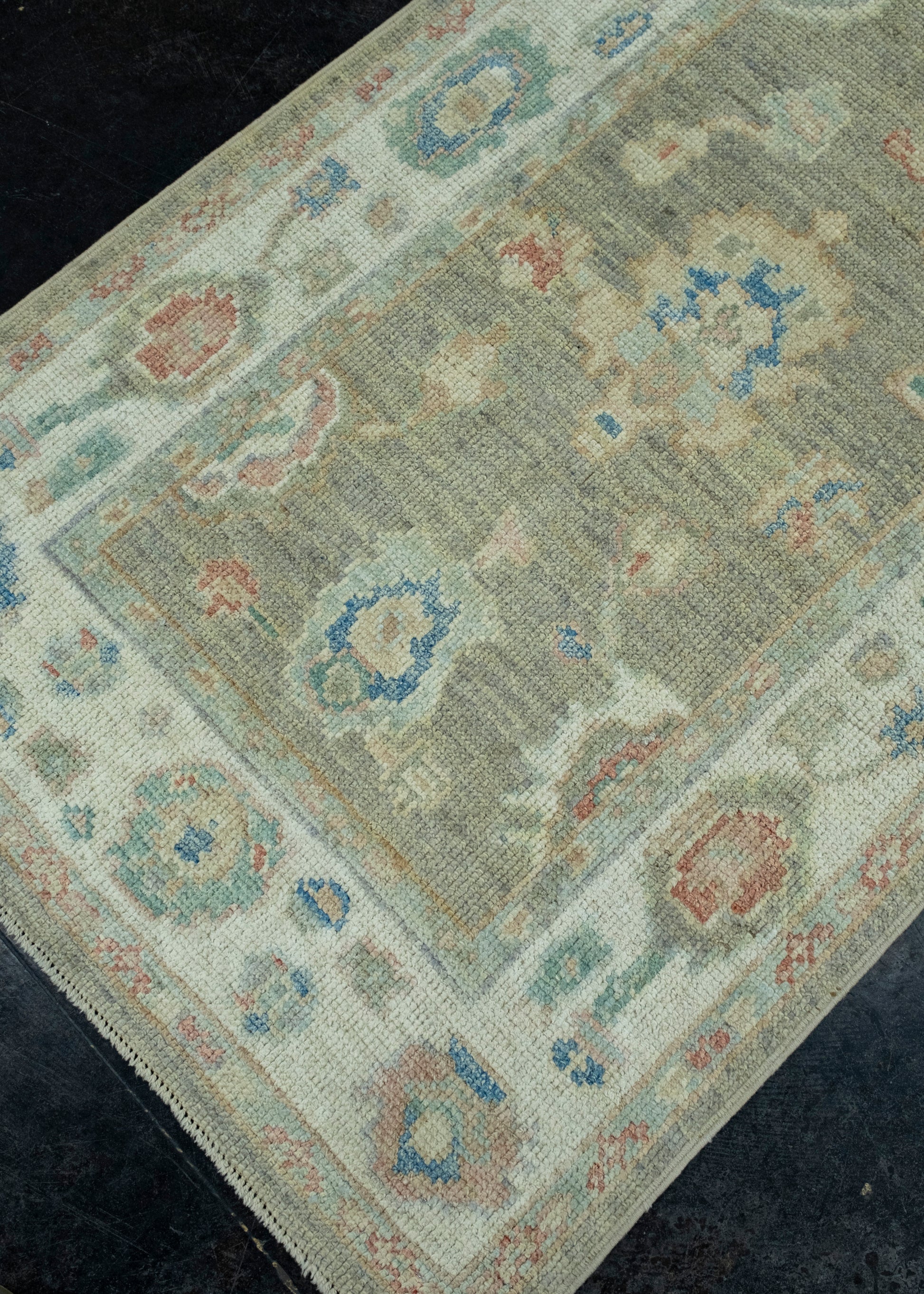 Turkish Oushak Runner Rug 2'10" x 16'3" #17821