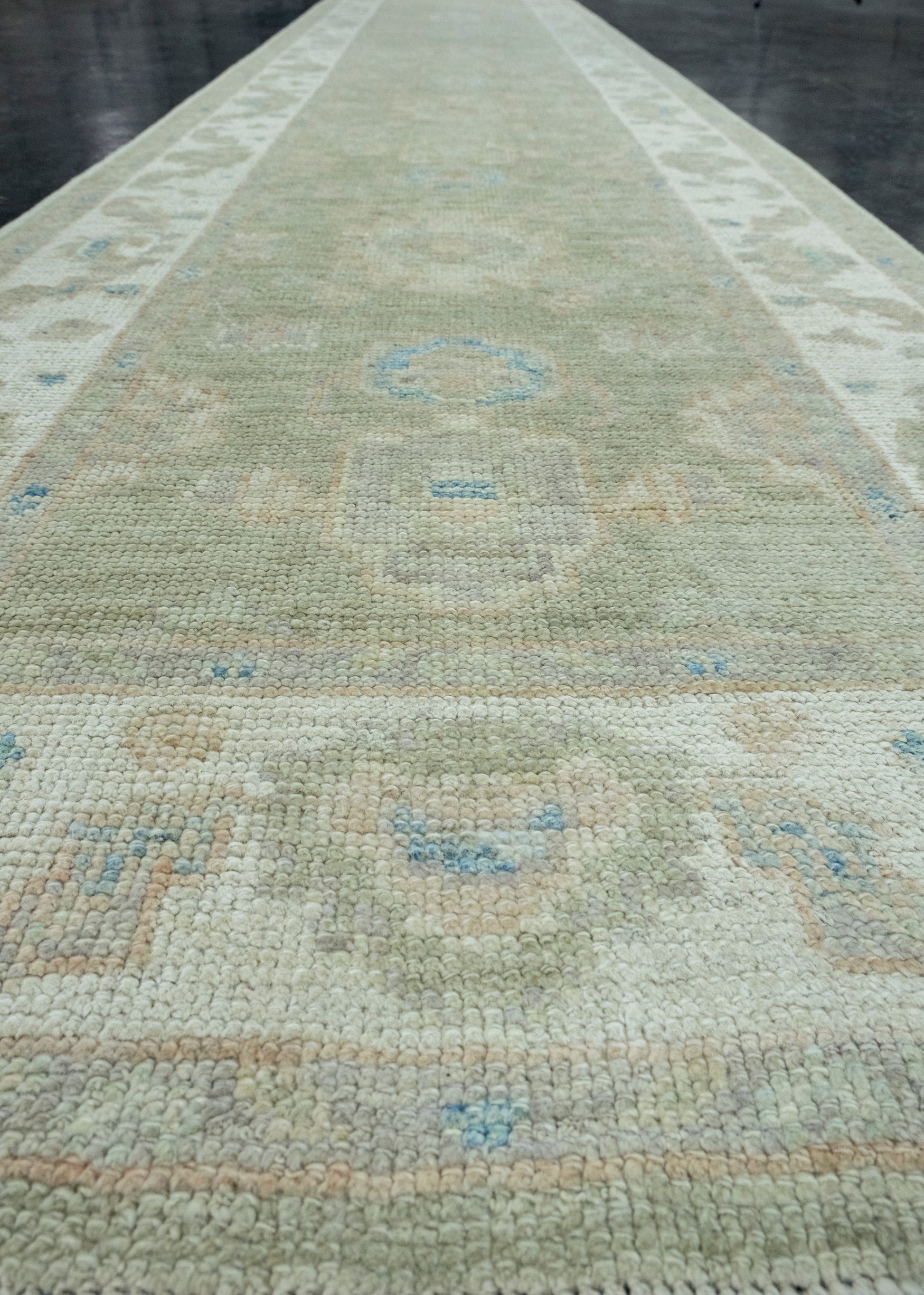 Turkish Oushak Runner Rug 2'10" x 16'1" #17937