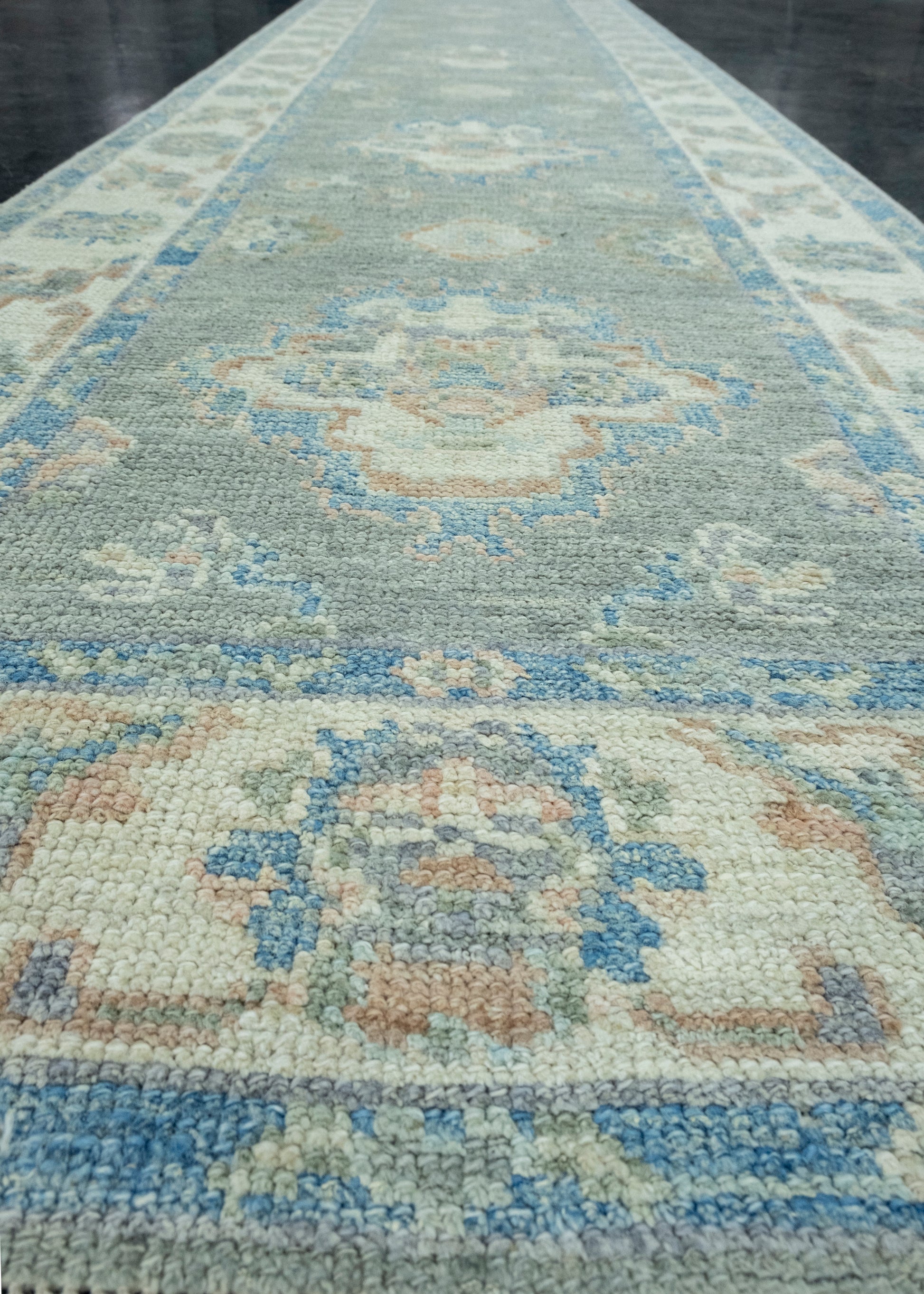 Turkish Oushak Runner Rug 2'10" x 16'1" #17746