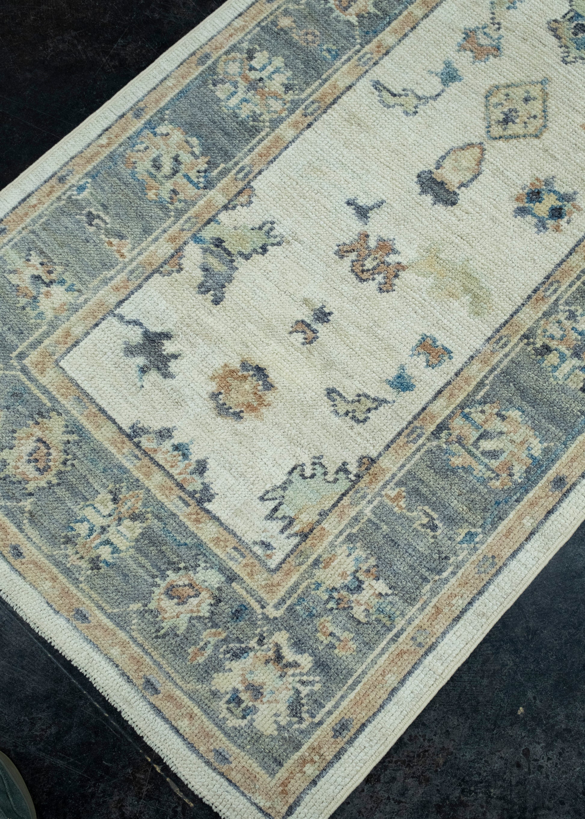 Turkish Oushak Runner Rug 2'10" x 16'3" #17907