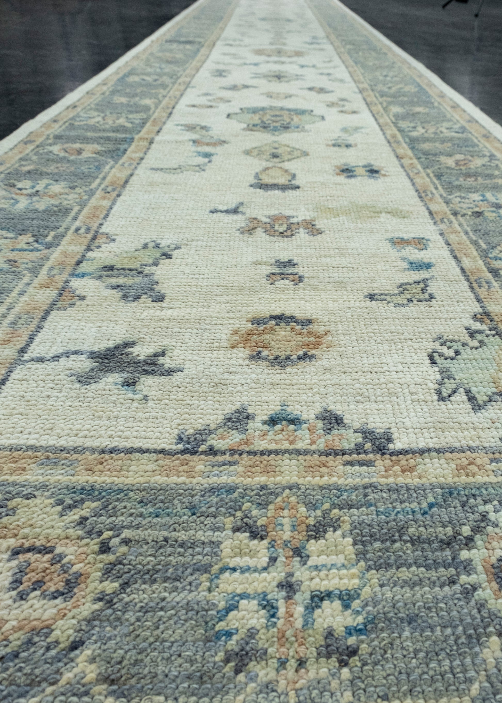 Turkish Oushak Runner Rug 2'10" x 16'3" #17907