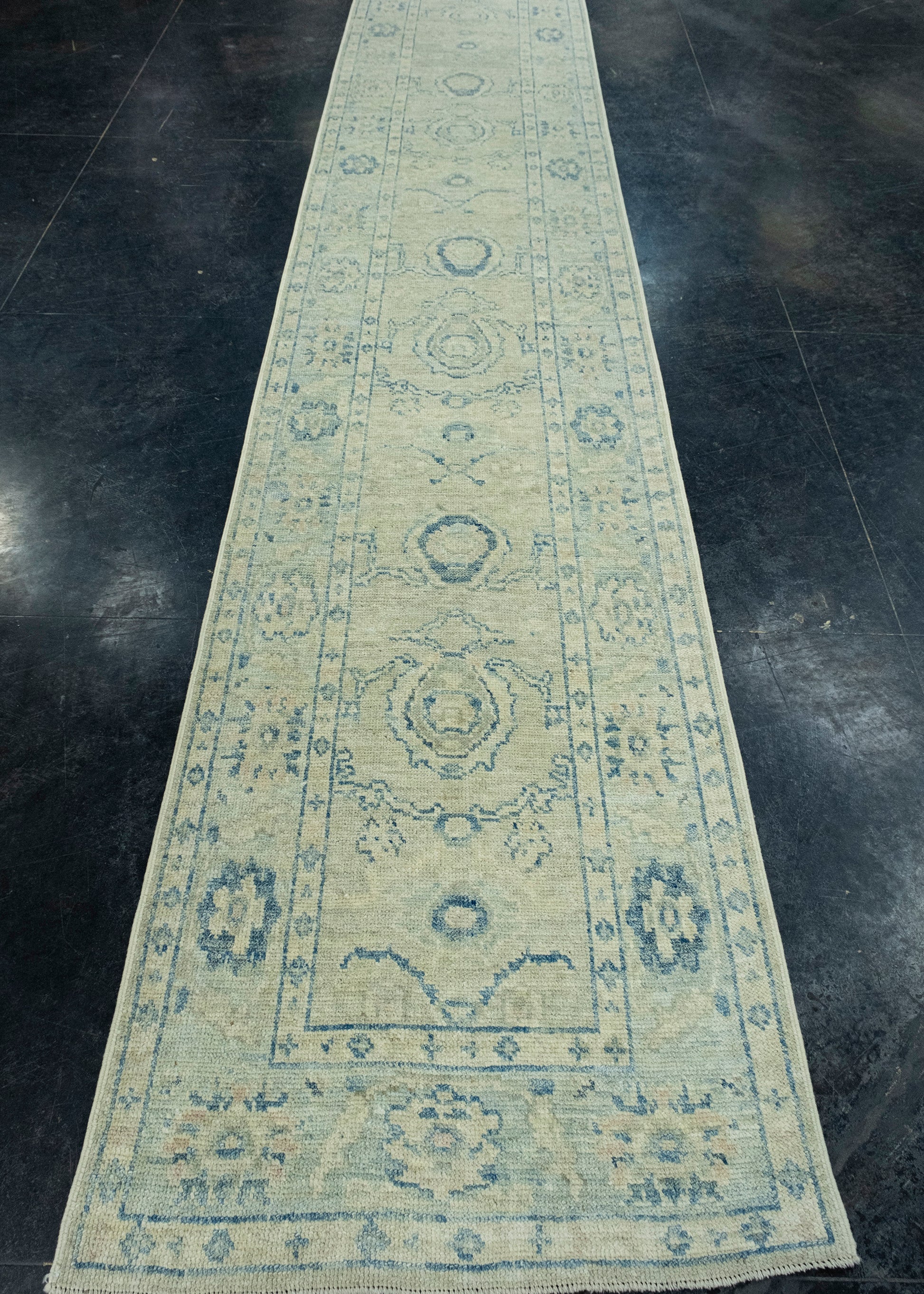 Turkish Oushak Runner Rug 2'10" x 16'6" #17908