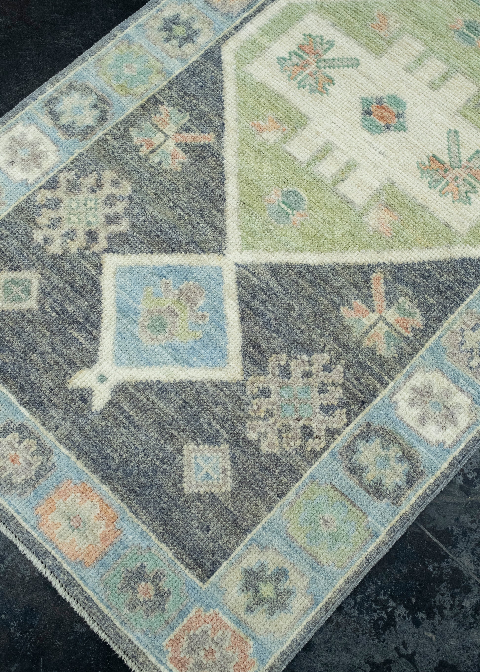 Turkish Oushak Runner Rug 2'10" x 18'8" #17229