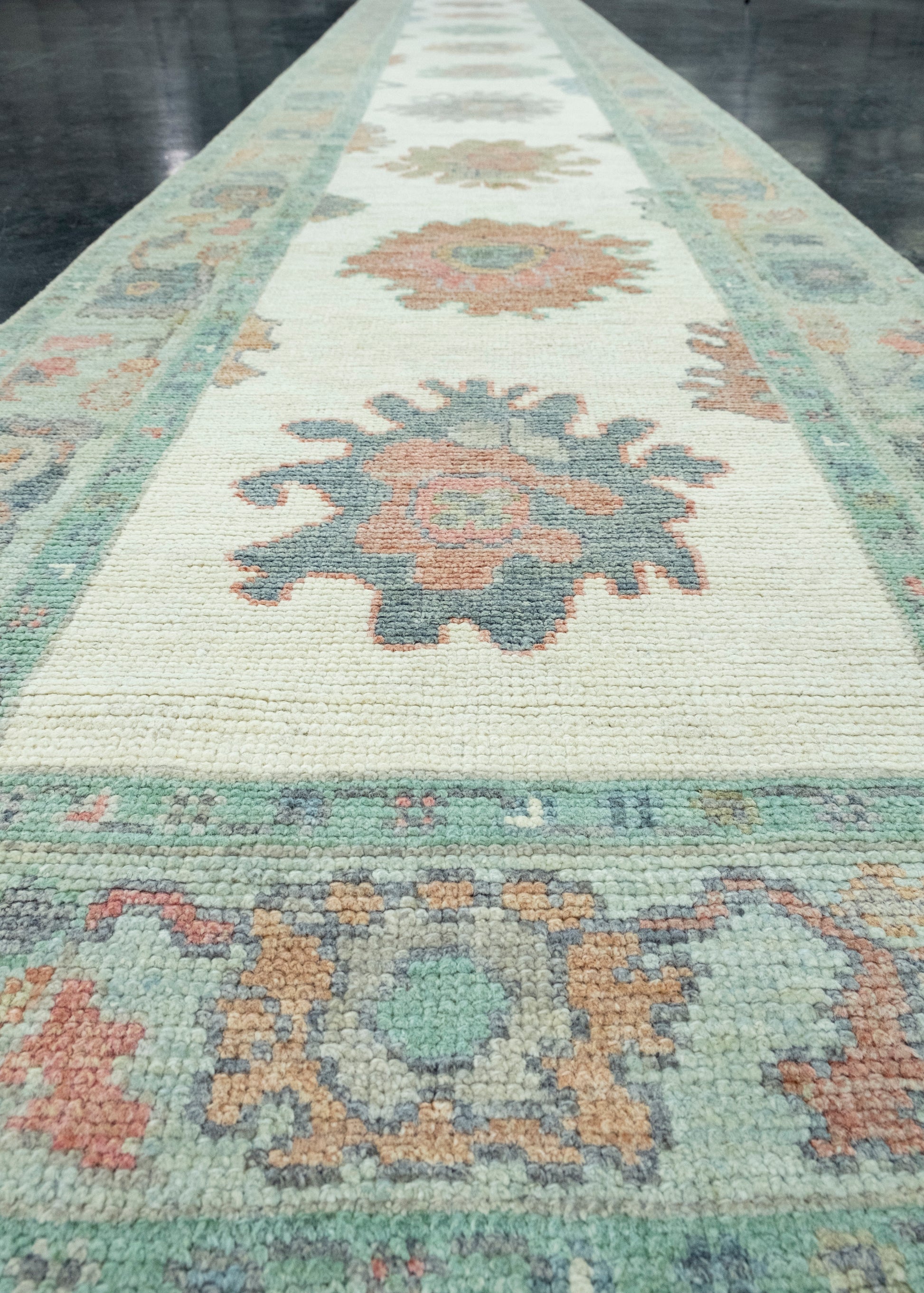 Turkish Oushak Runner Rug 2'10" x 18'9" #17405