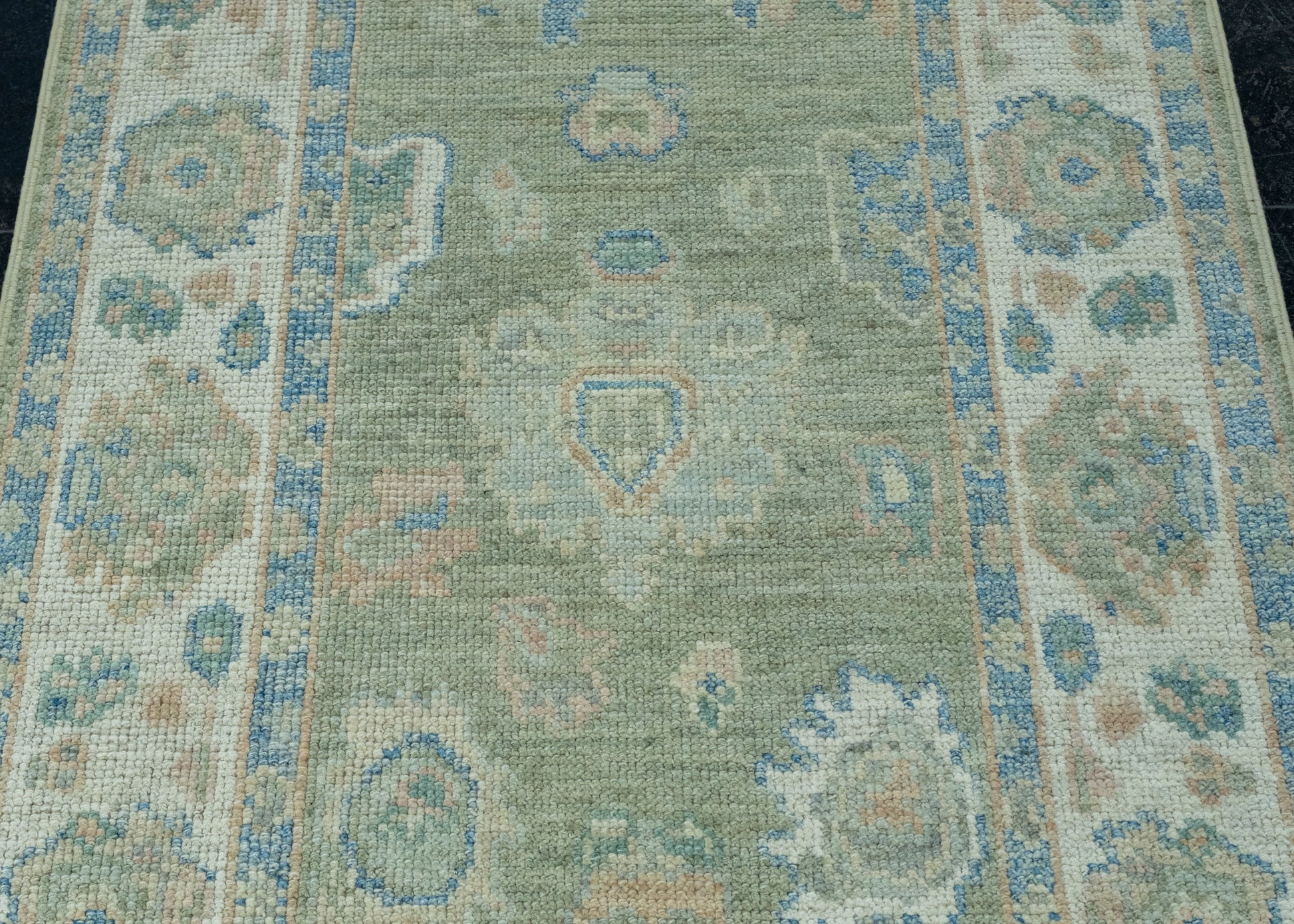 Turkish Oushak Runner Rug 2'10" x 16'1" #17902