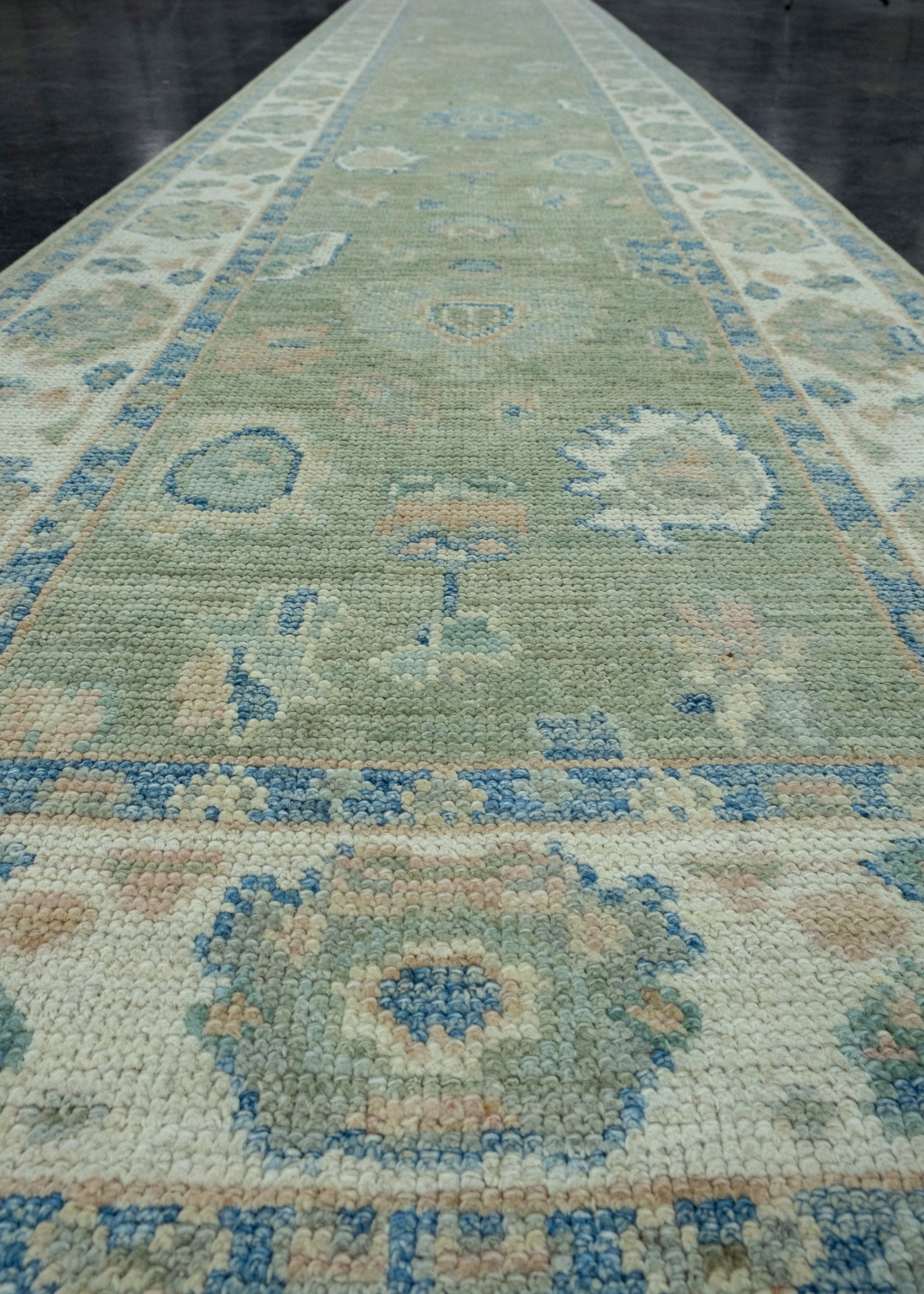 Turkish Oushak Runner Rug 2'10" x 16'1" #17902