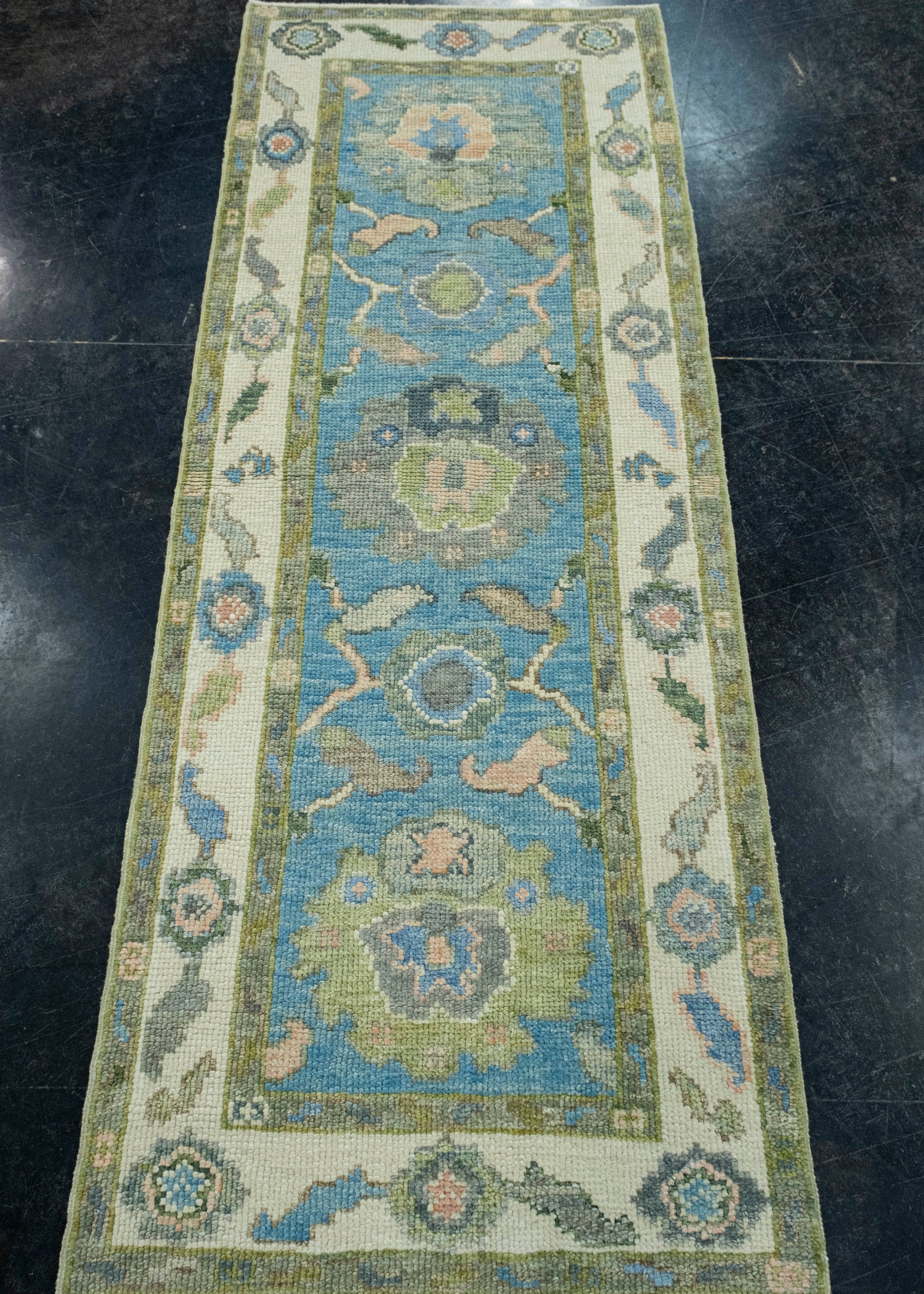 Turkish Oushak Runner Rug 2'2" x 5'11" #17171