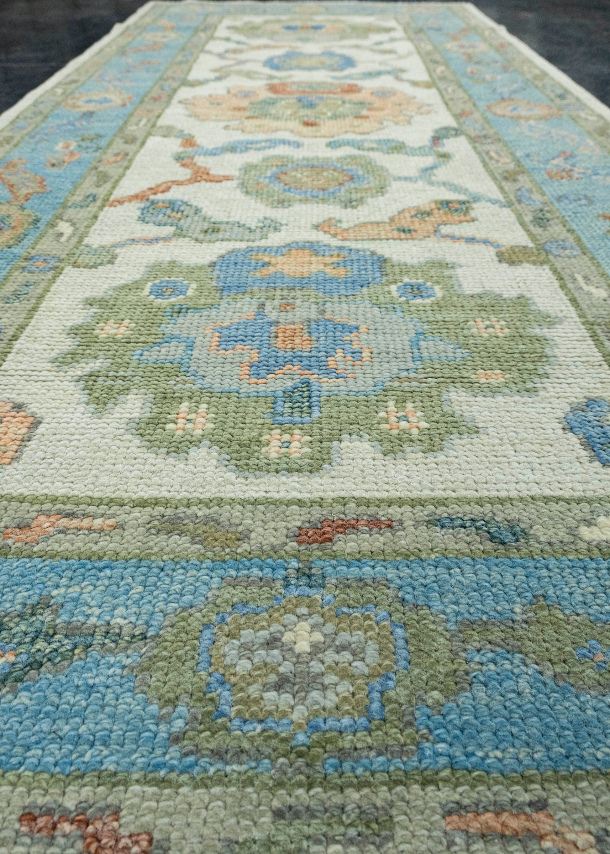 Turkish Oushak Runner Rug 2'8" x 6'3" #17071