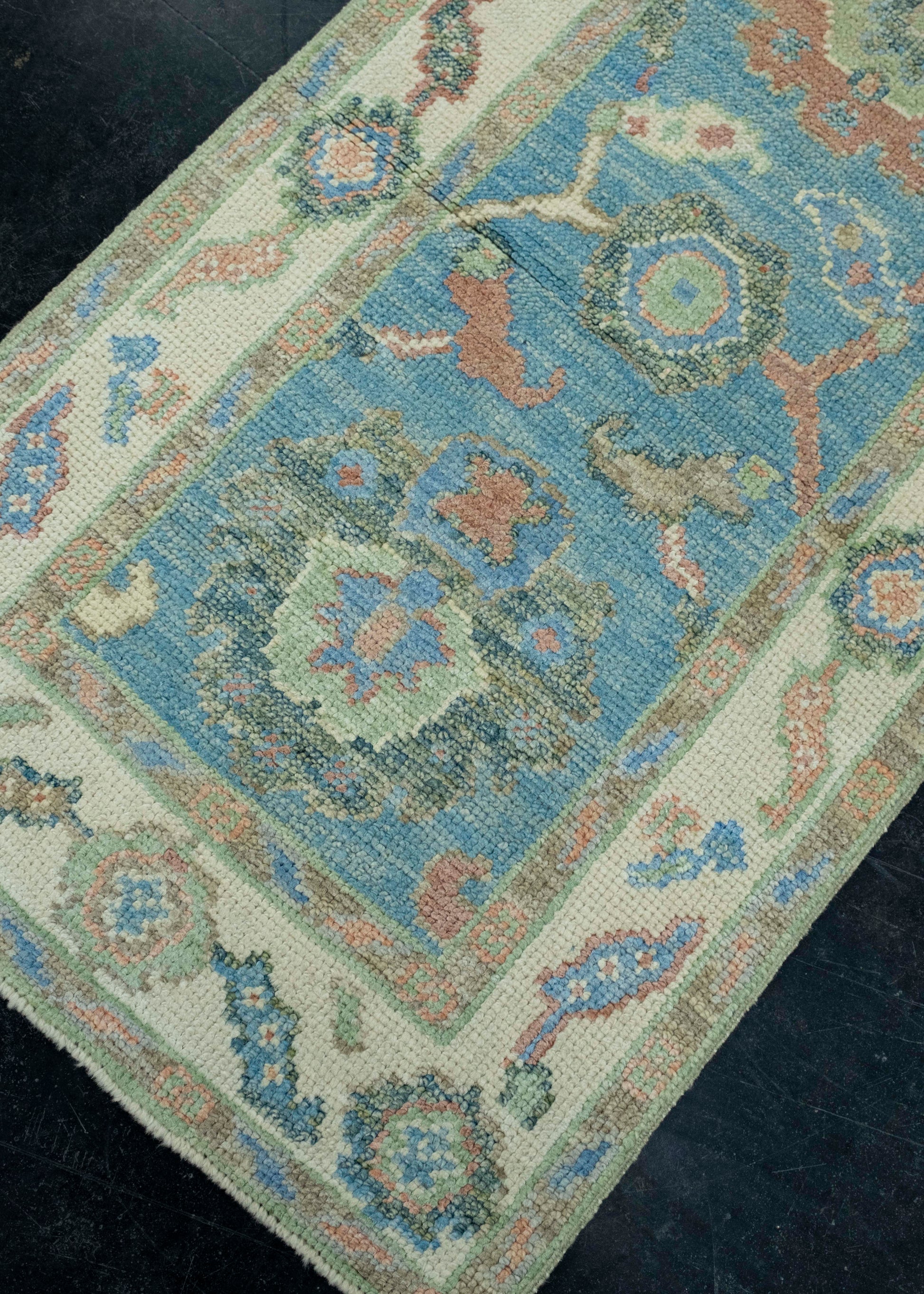Turkish Oushak Runner Rug 2'2" x 8'3" #17166